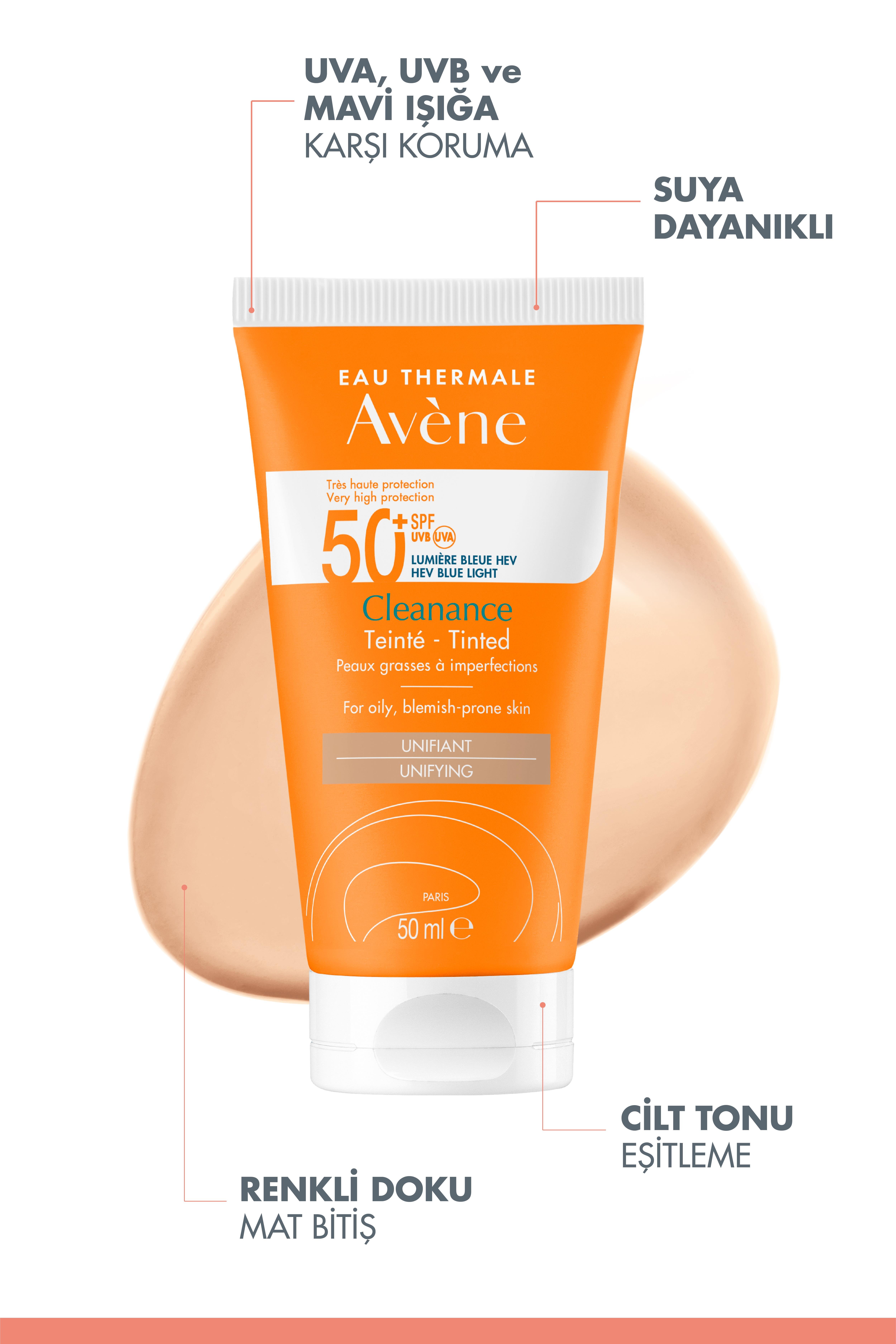 Avene Cleanance Tinted Güneş Koruyucu Spf 50 50 ml