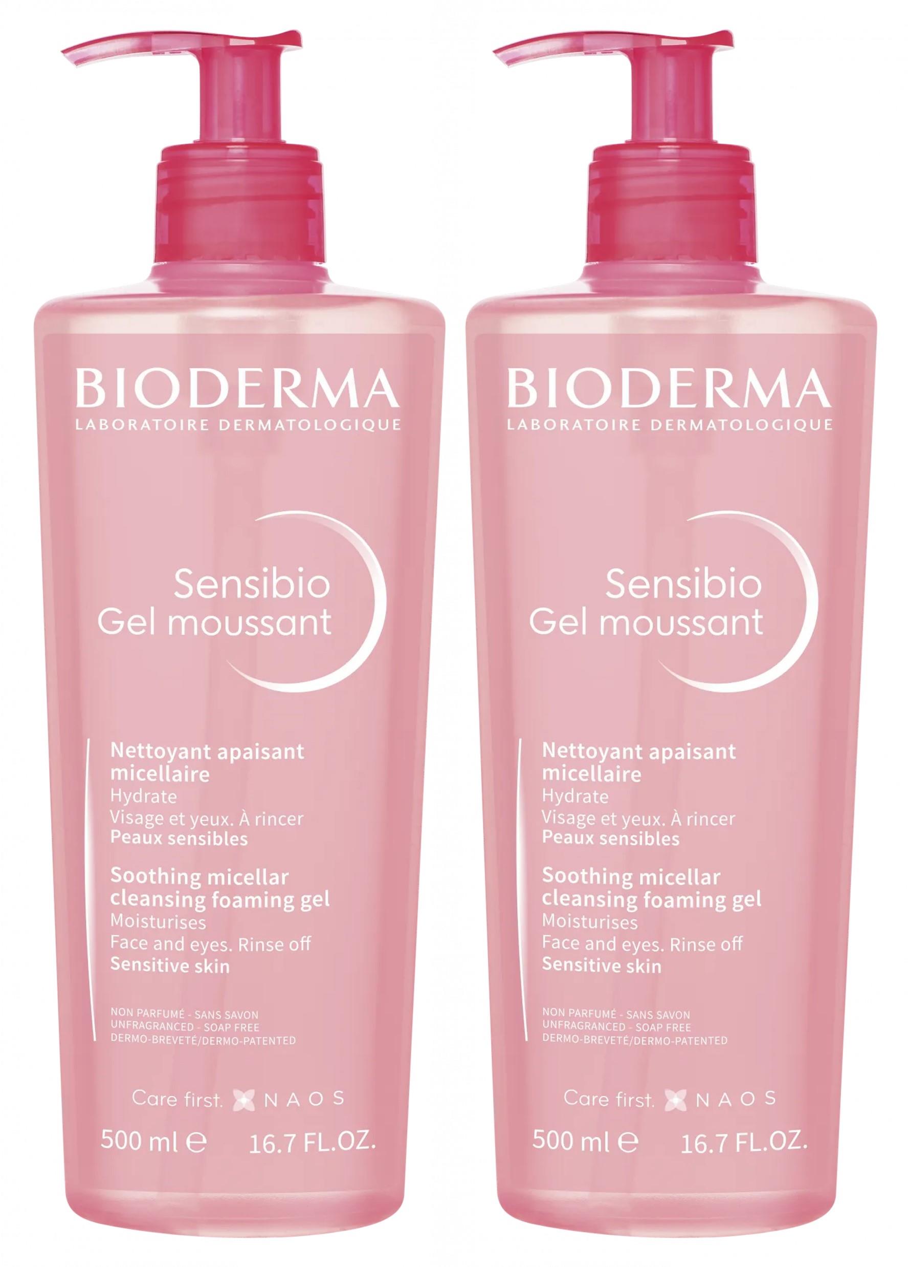 Bioderma Hassas Ciltler Için Temizleyici Jel - Sensibio Foaming Gel 500 ML 2 Adet