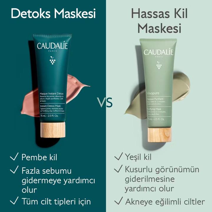 Caudalie Vinoclean Detoks Maskesi 75 ml