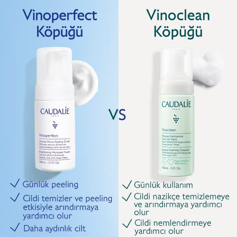 Caudalie Vinoperfect Işıltı Verici Mikro Peeling Temizleme Köpüğü 100 ml
