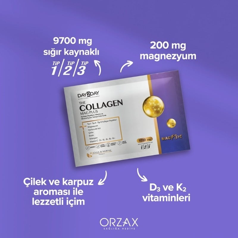 Day2Day The Collagen Mag Plus Avantajlı Paket 30+15 Saşe