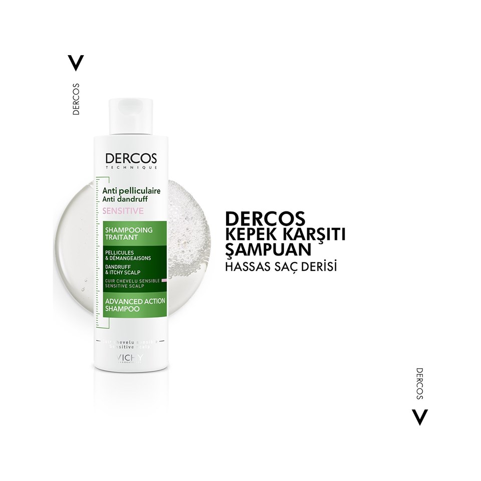 Dercos 
Anti-Dandruff Kepek Karşıtı Bakım Şampuanı - Hassas Ve Kaşıntılı Saç Derisi