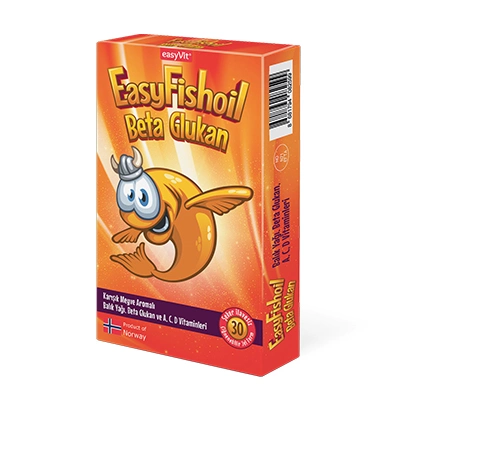 Easyvit EasyFishoil Beta Glukan Çiğnenebilir 30 Jel Form
