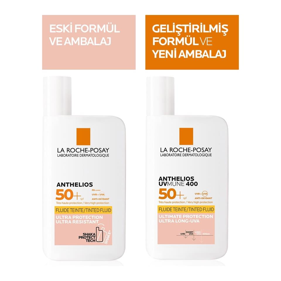 La Roche-Posay  Anthelios Uvmune 400 Tinted Fluid :Spf 50+ 50 ml