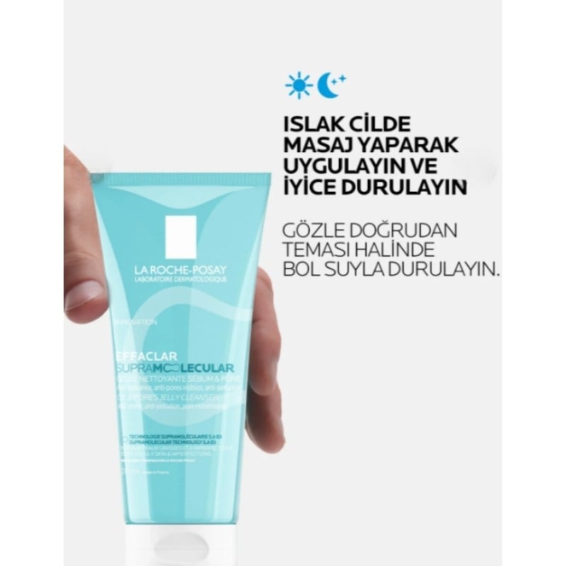 La Roche Posay Effaclar Supramolecular Karma ve Yağlı Ciltler İçin Gözenek Karşıtı Yüz Temizleme Jeli 200 ml