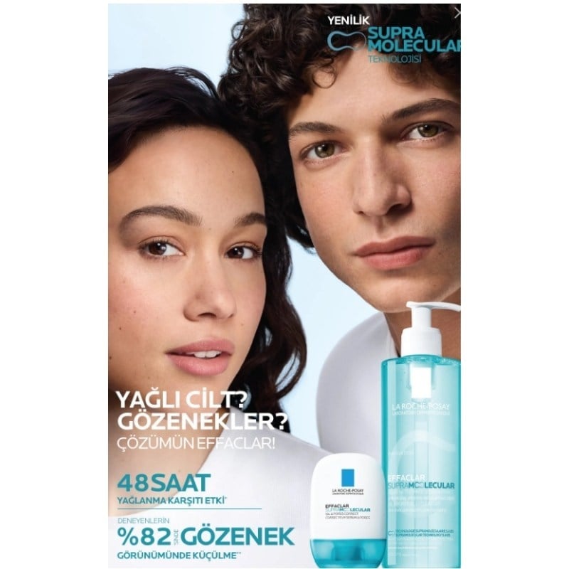 La Roche Posay Effaclar Supramolecular Karma ve Yağlı Ciltler İçin Gözenek Karşıtı Yüz Temizleme Jeli 200 ml