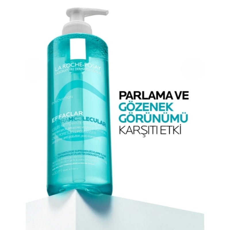 La Roche Posay Effaclar Supramolecular Karma ve Yağlı Ciltler İçin Gözenek Karşıtı Yüz Temizleme Jeli 400 ml