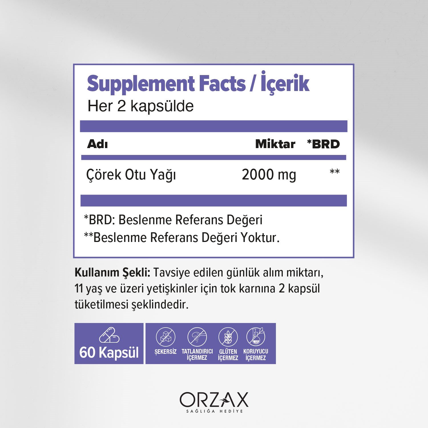 Ocean Çörek Otu Yağı 1000 mg 120 Kapsül
