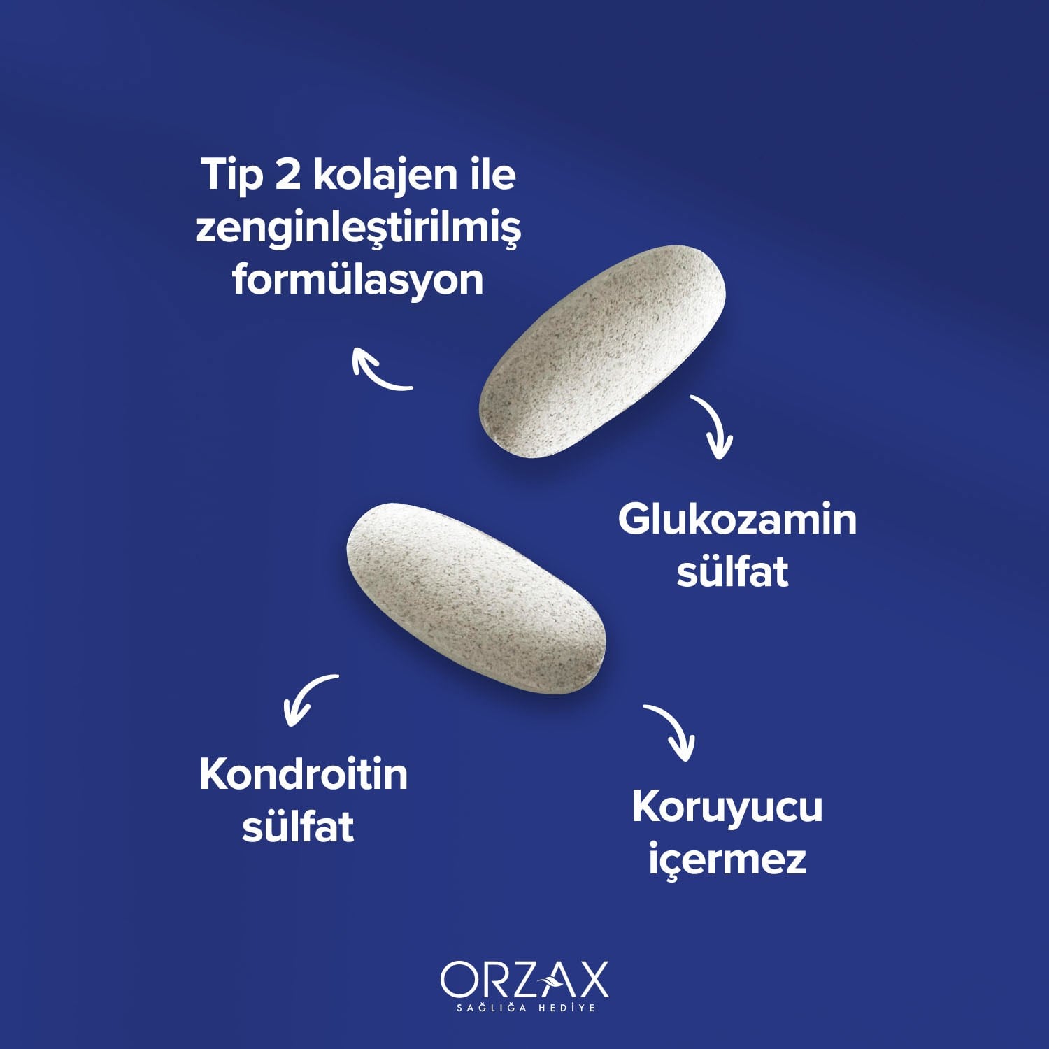 Ocean Glucosamine Complex 1 Alana 1 Hediye Takviye Edici Gıda 120 Tablet