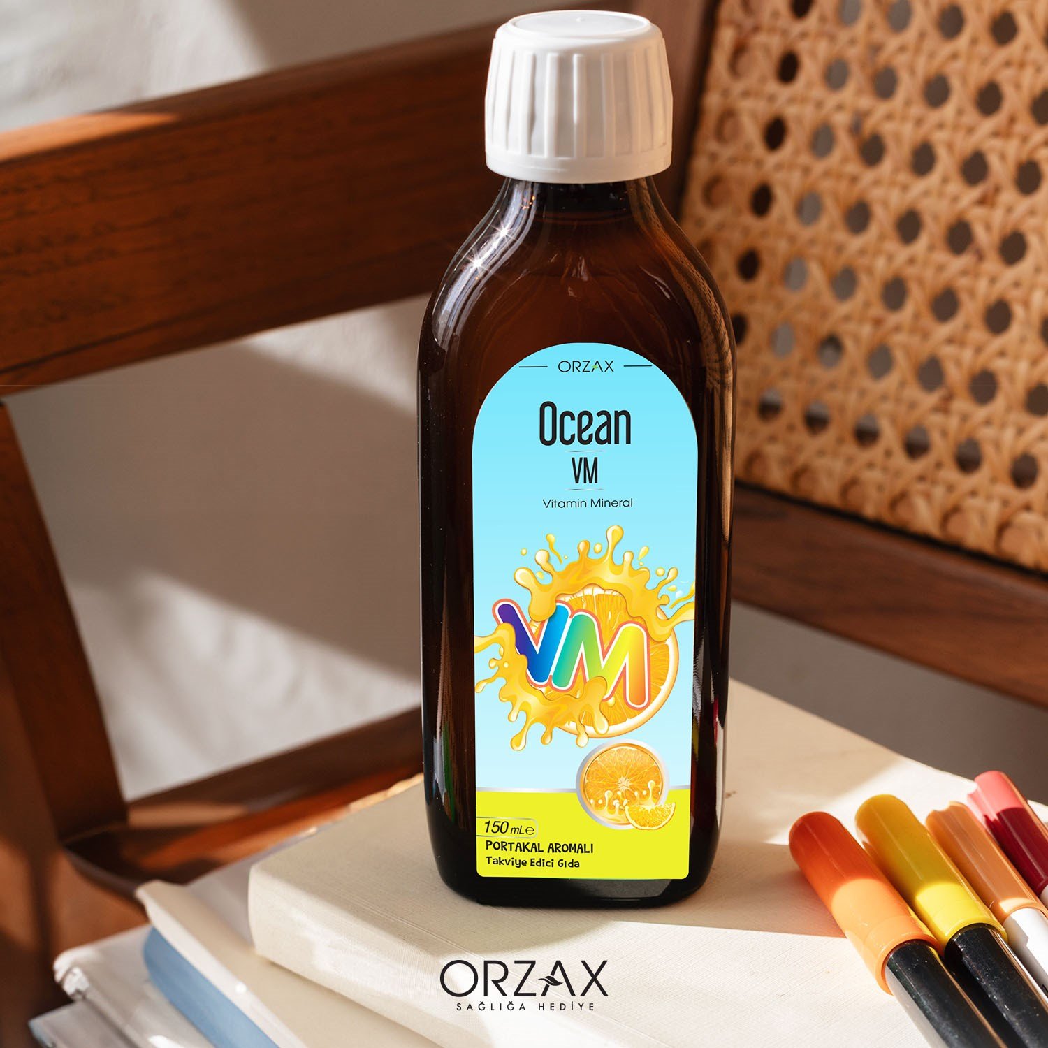 Ocean Portakallı Balık Yağı Surup Alana VM Şurup Hediye