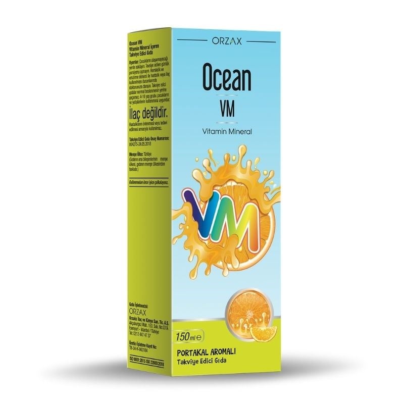 Ocean Portakallı Balık Yağı Surup Alana VM Şurup Hediye