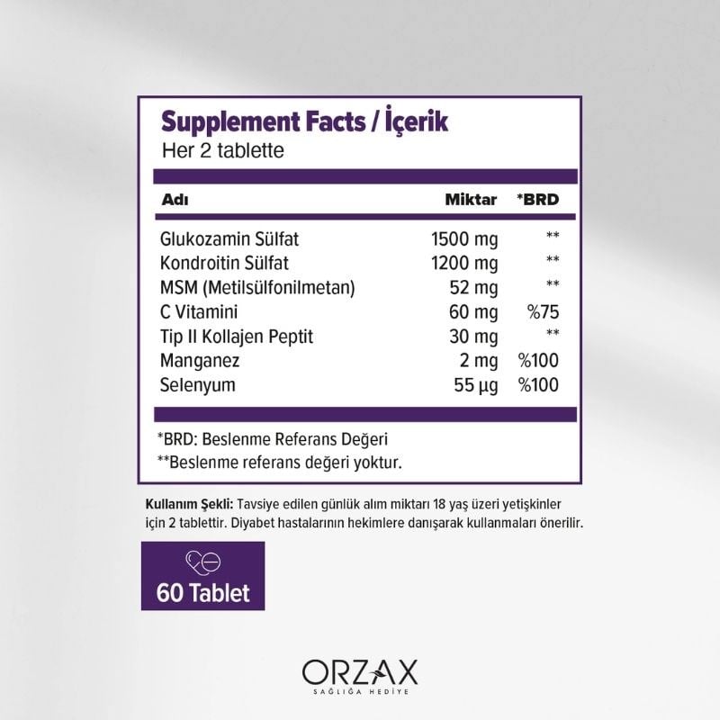 Orzax Cosakondrin Plus 90 Tablet