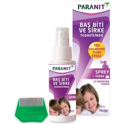 Paranit Baş Biti ve Sirke Tedavisi Sprey + Tarak 100 ml
