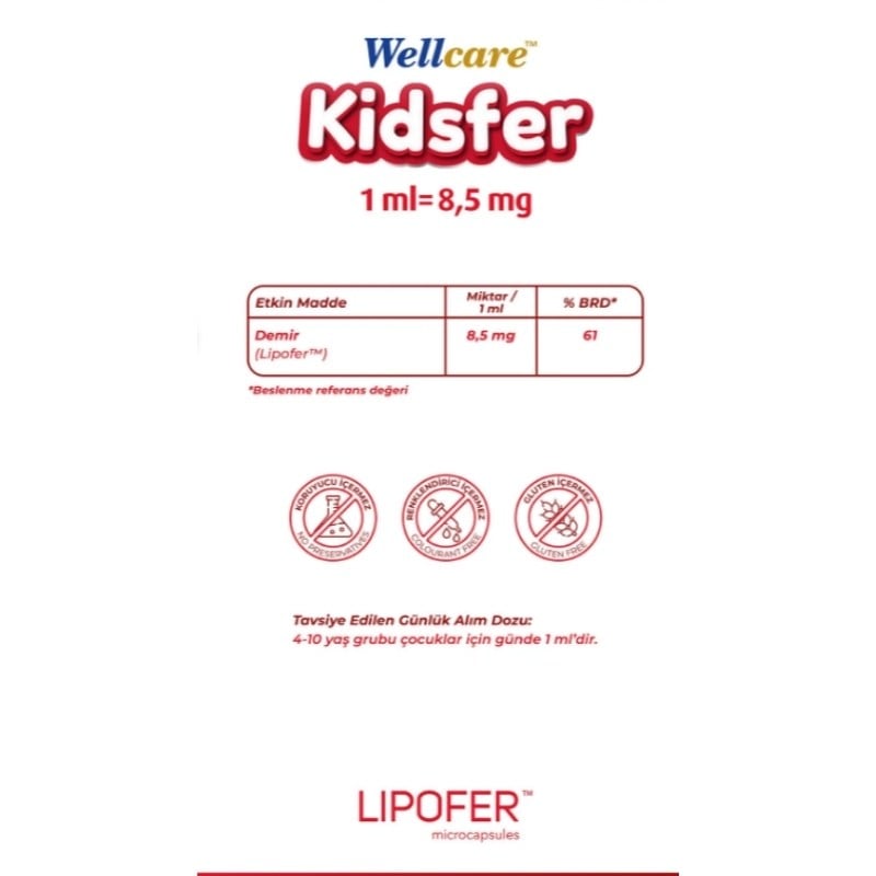 Wellcare Kidsfer Mikroenkapsüle Demir