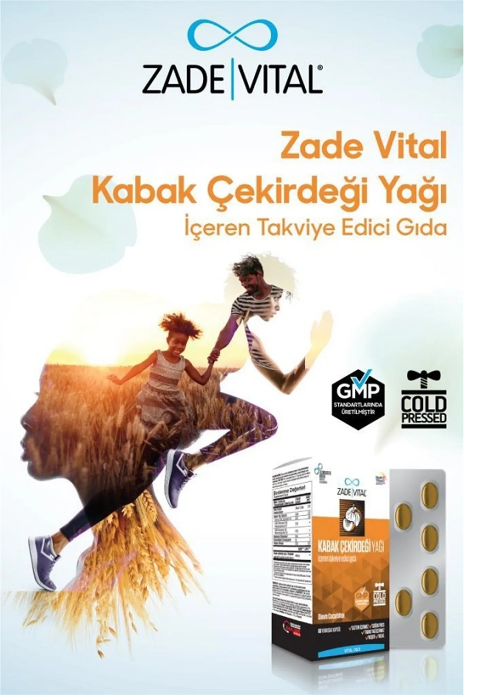 Zade Vital Kabak Çekirdeği Yağı 320 Mg 60 Yumuşak Kapsül - Blister
