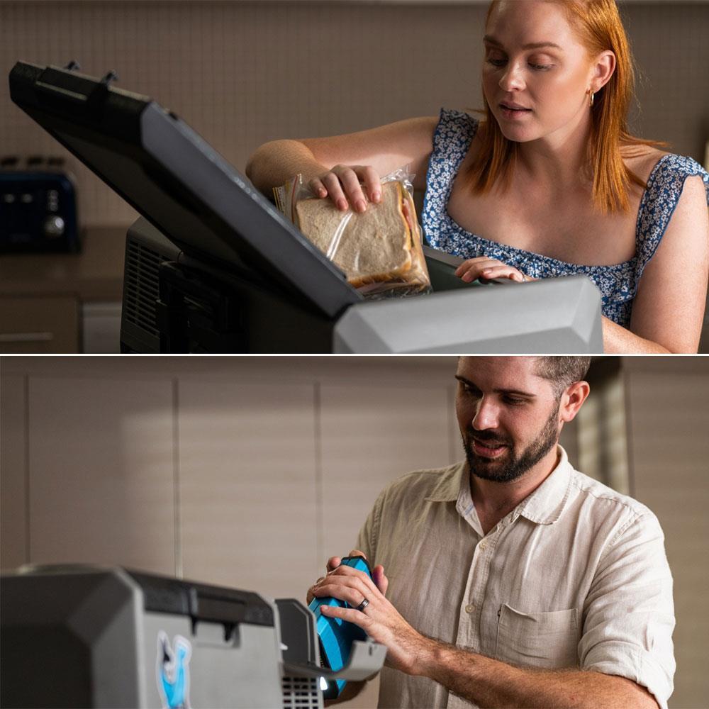 Acopower PX50 12/24/220Volt 50Litre Kompresörlü Tekerlekli Outdoor Oto Buzdolabı (Akü Dahil Değildir)