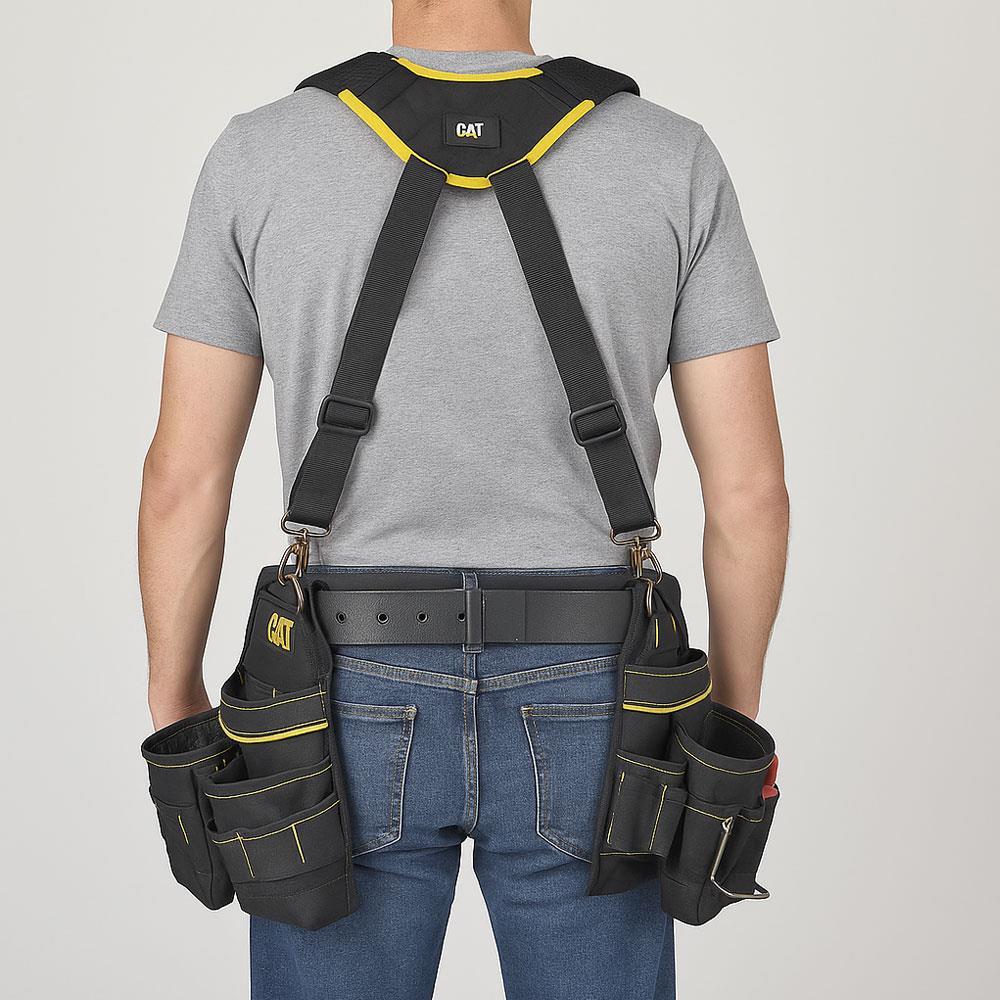 CAT DA980573 4 Kollu Askı Kancalı Ağır Hizmet Bel Alet Çantası için Omuz Askılığı