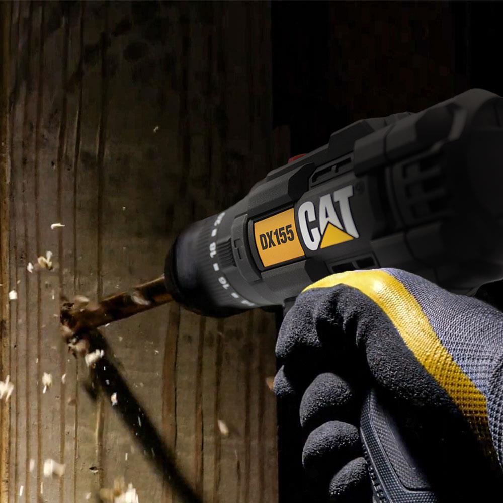 CAT DX155.1SET 18Volt/2.0Ah Li-ion Çift Akülü Profesyonel Şarjlı Darbeli Matkap + DA01901 32 Parça Vidalama Uç Seti