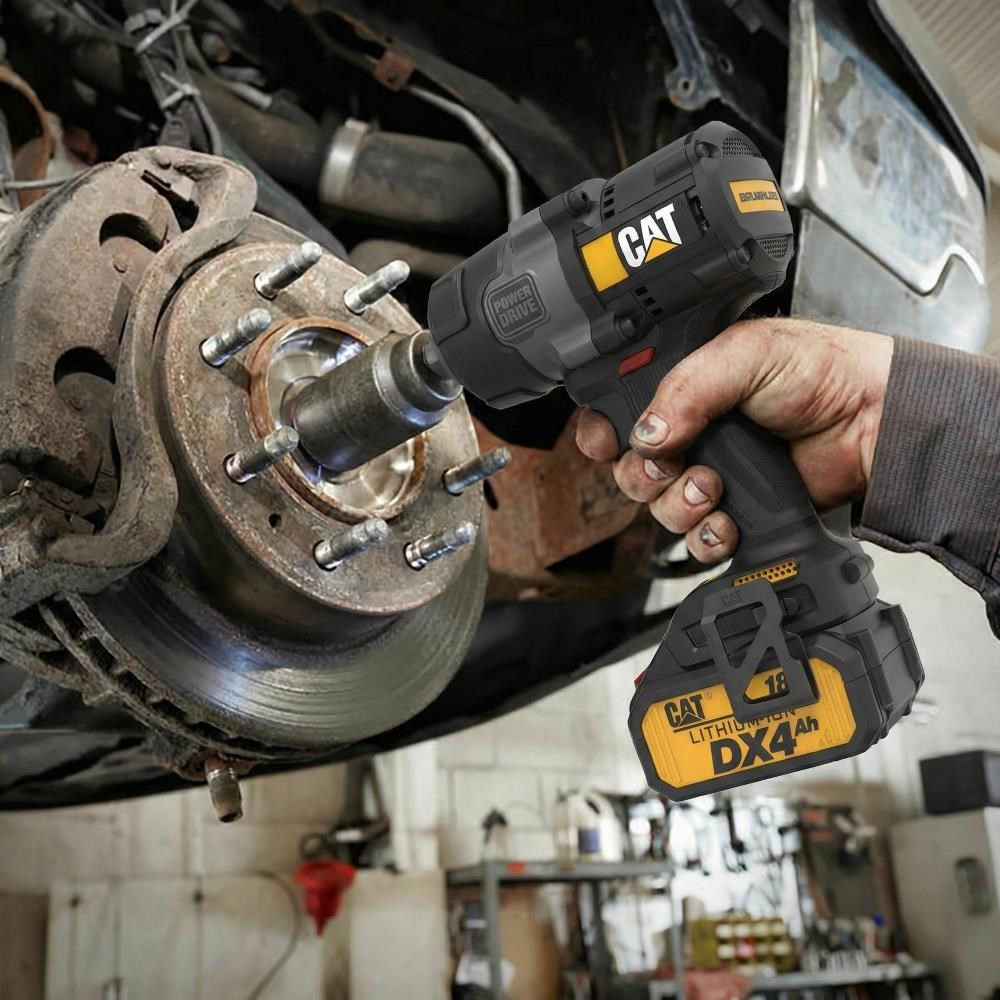 CAT DX7020.1 18Volt 4.0 Ah Çift Akülü Kömürsüz 700/880Nm Profesyonel Şarjlı Somun Sıkma + 10 Adet Lokma Ucu