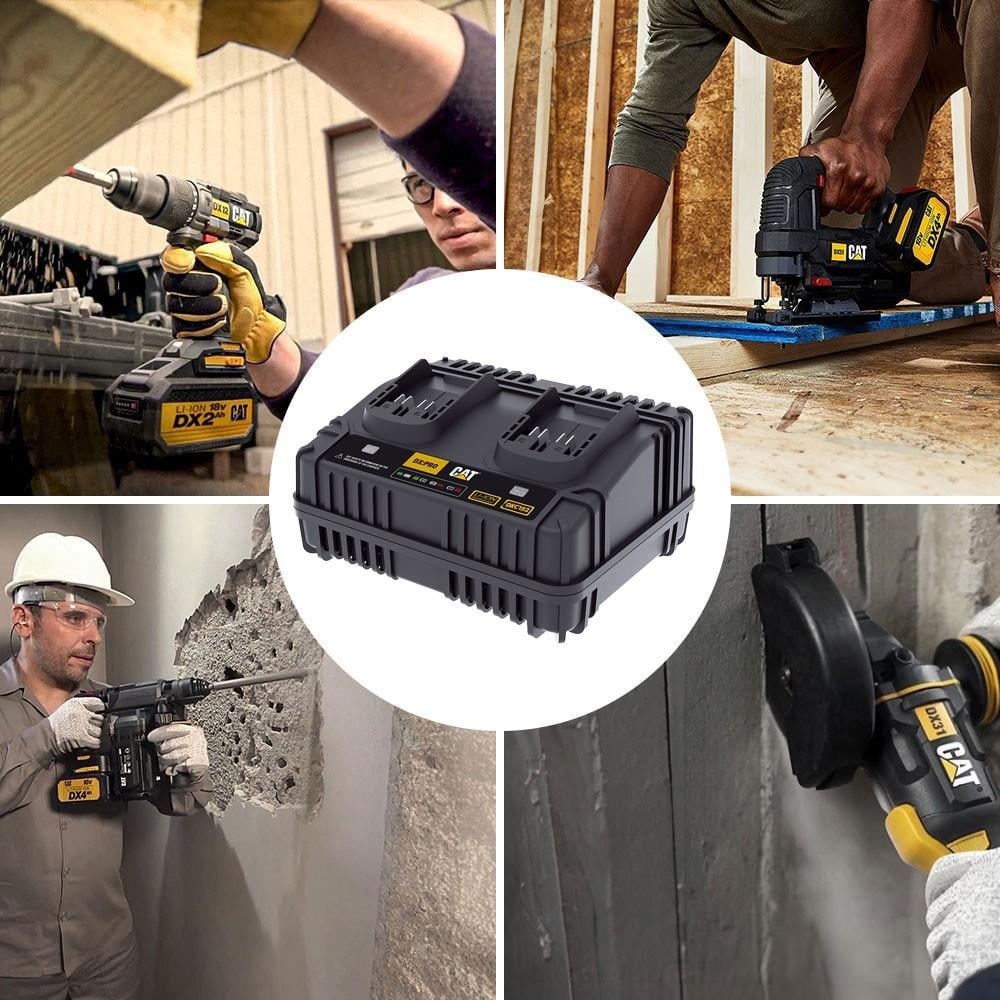 CAT DXC152 18Volt Li-ion ONE FOR ALL Profesyonel İkili Hızlı Akü Şarj Cihazı