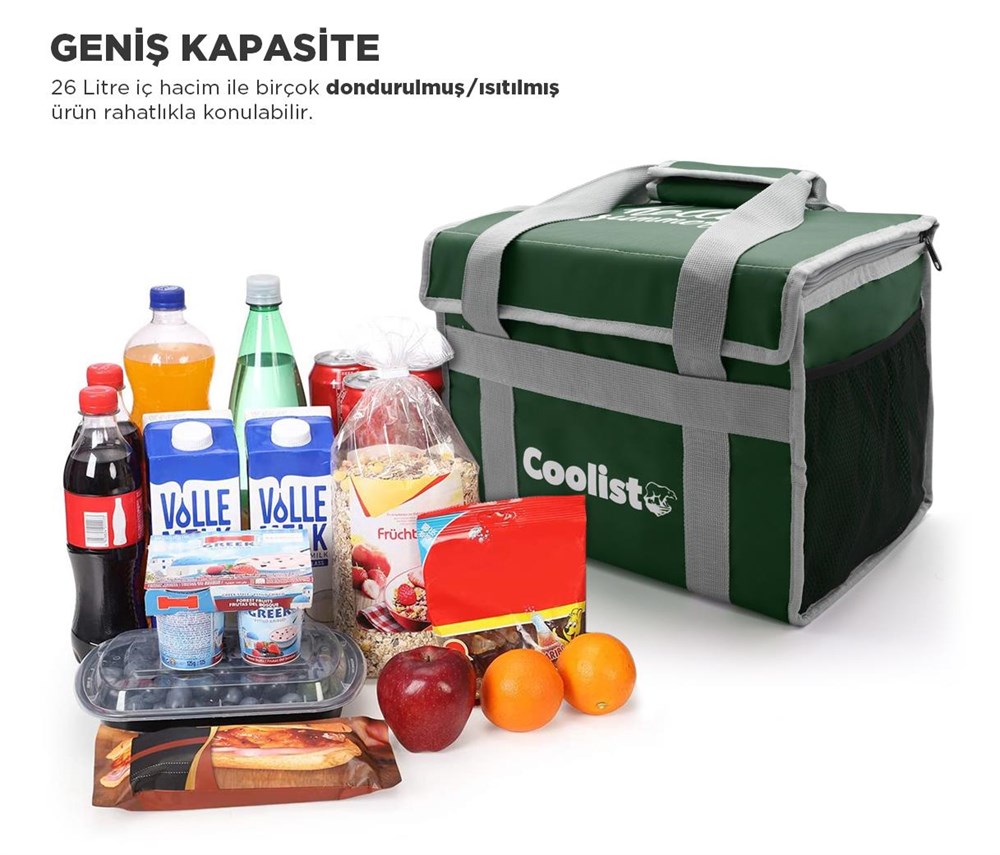 Coolist CL26G 26 Litre Katlanabilir Termos Bez Çanta / Buzluk