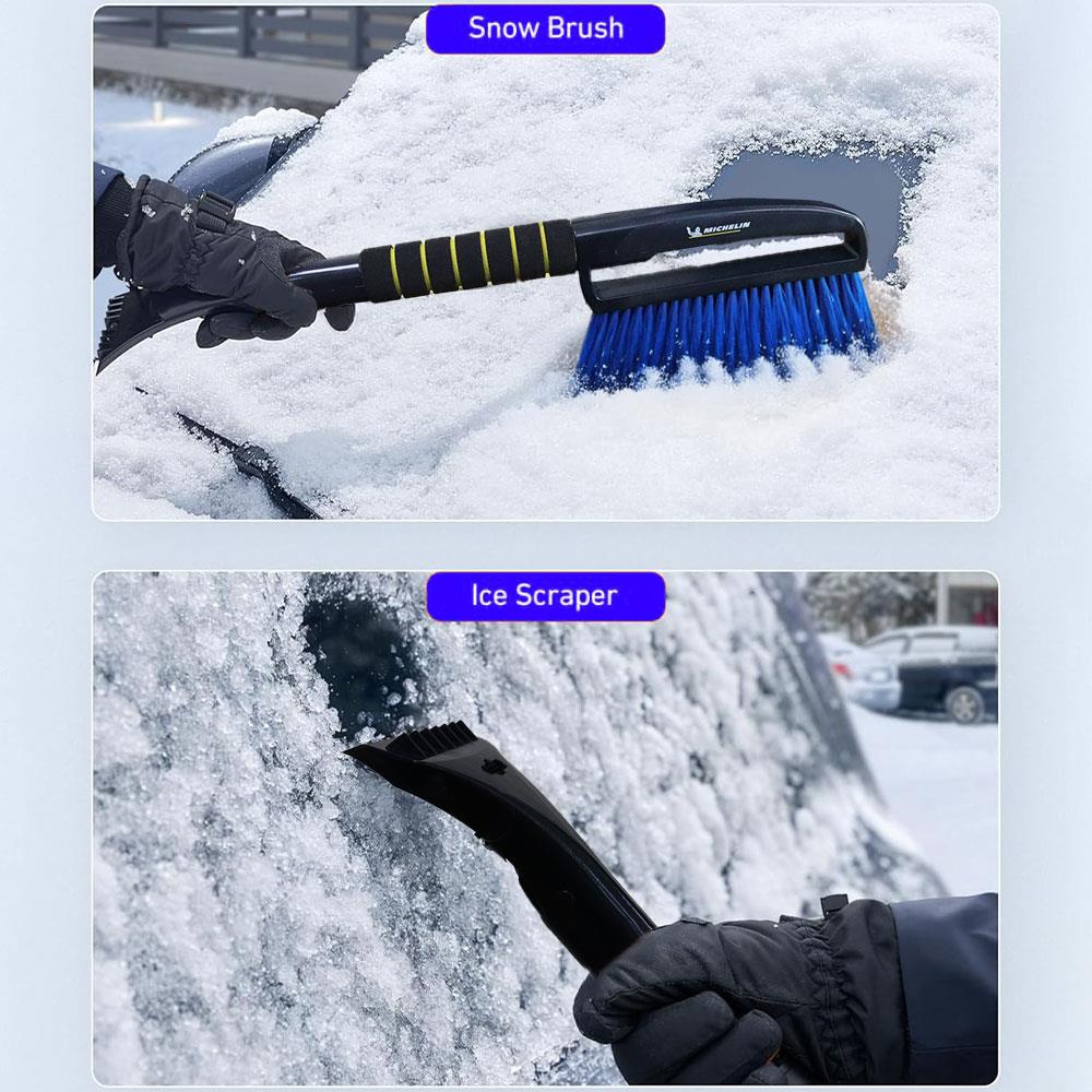 Michelin MC6466 3'ü Bir Arada Kar Fırçası ve Buz Kazıyıcı, Silecek Temizleyici