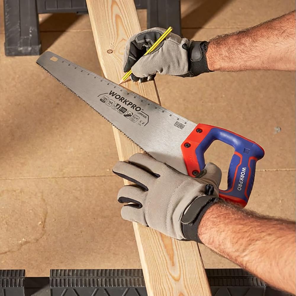 WORKPRO WP215035 350mm SK5 7 TPI Ağır Hizmet Tipi El Testeresi