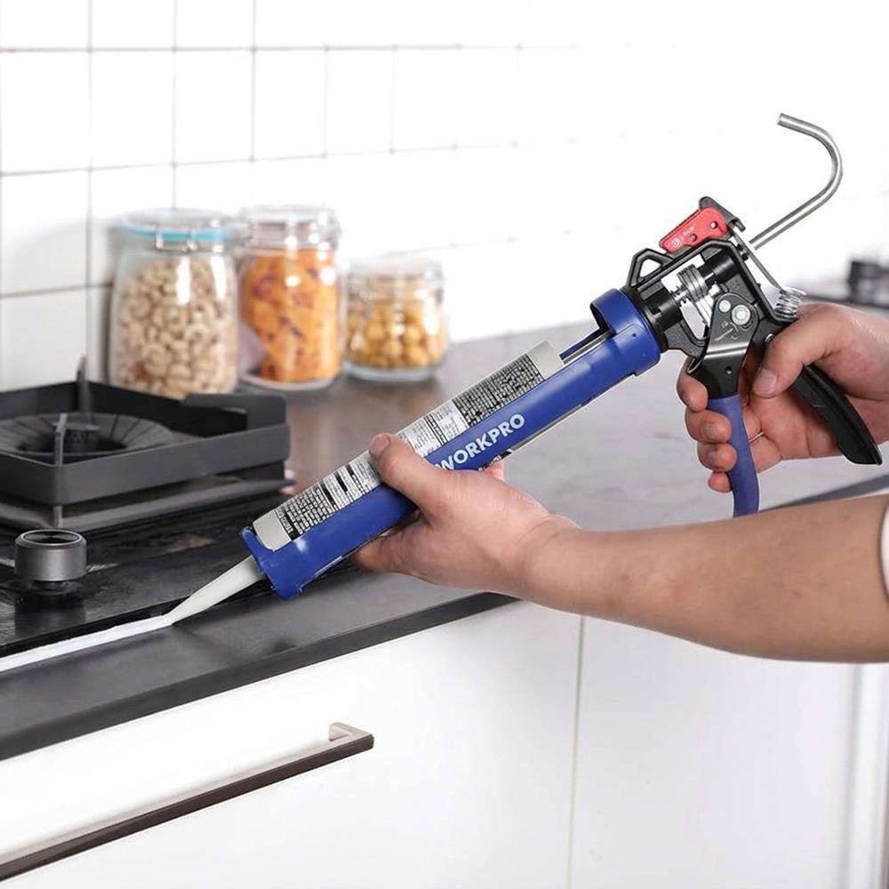 WORKPRO WP224001 230mm Ağır Hizmet Tipi Metal Silikon/Mastik Tabancası