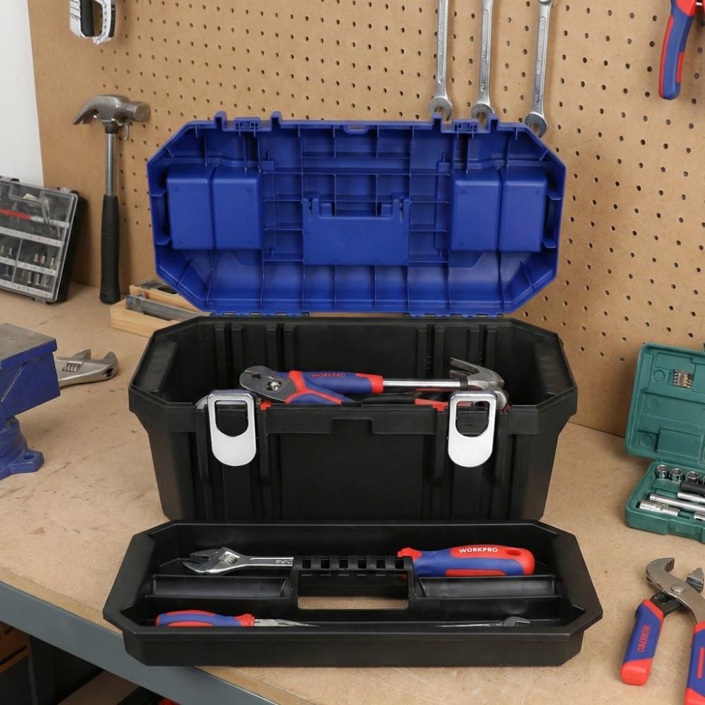 WORKPRO WP283017 19’’ Metal Kilitli Plastik Takım Çantası