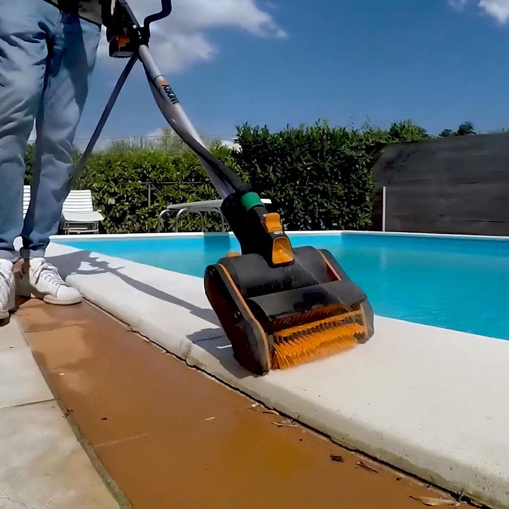 WORX WA0291 WG441E ile Uyumlu Sert Yüzeyler İçin 165mm Sert Temizlik Fırçası