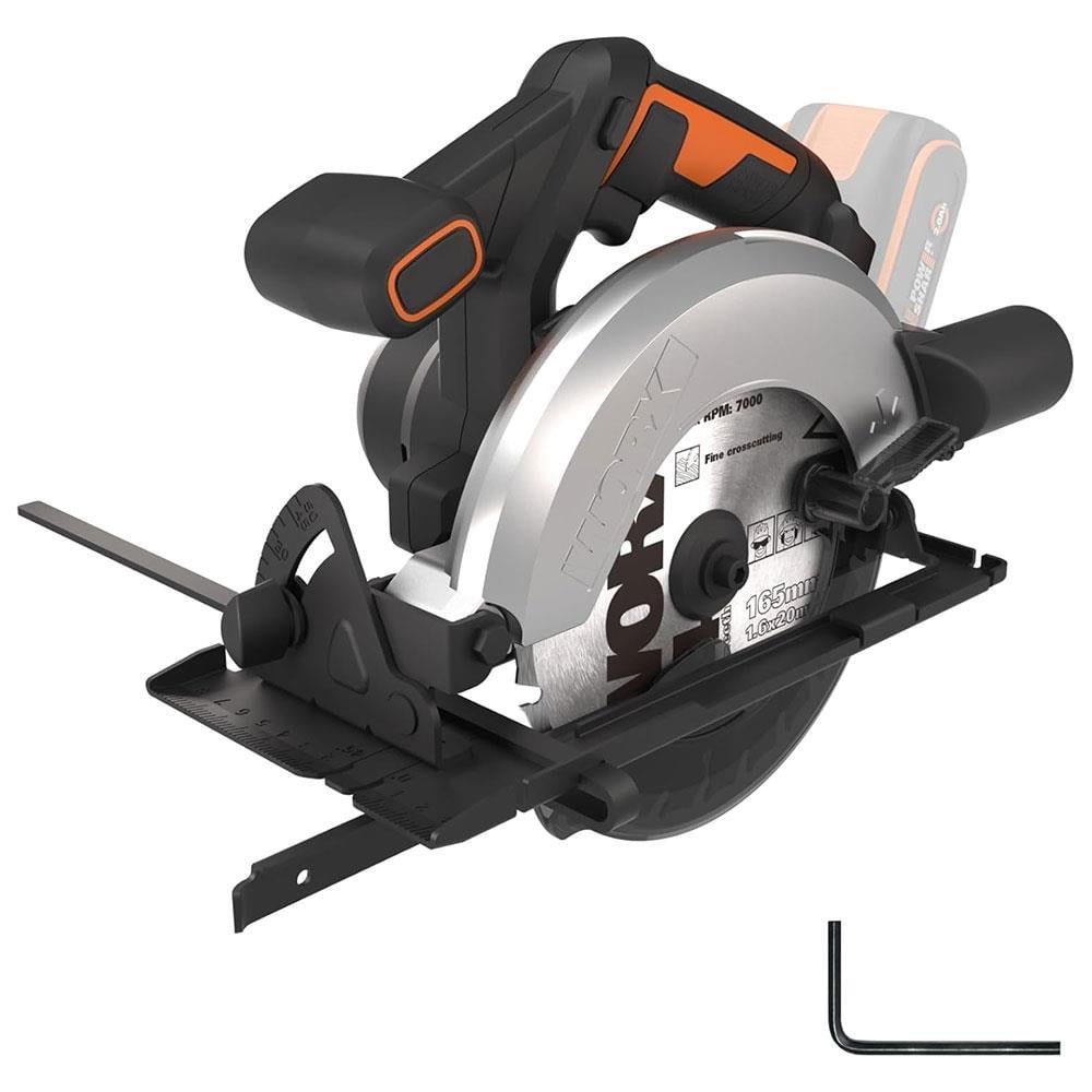 WORX WX526.9 20Volt 165mm Profesyonel Şarjlı Daire Testere (Akü Dahil Değildir)