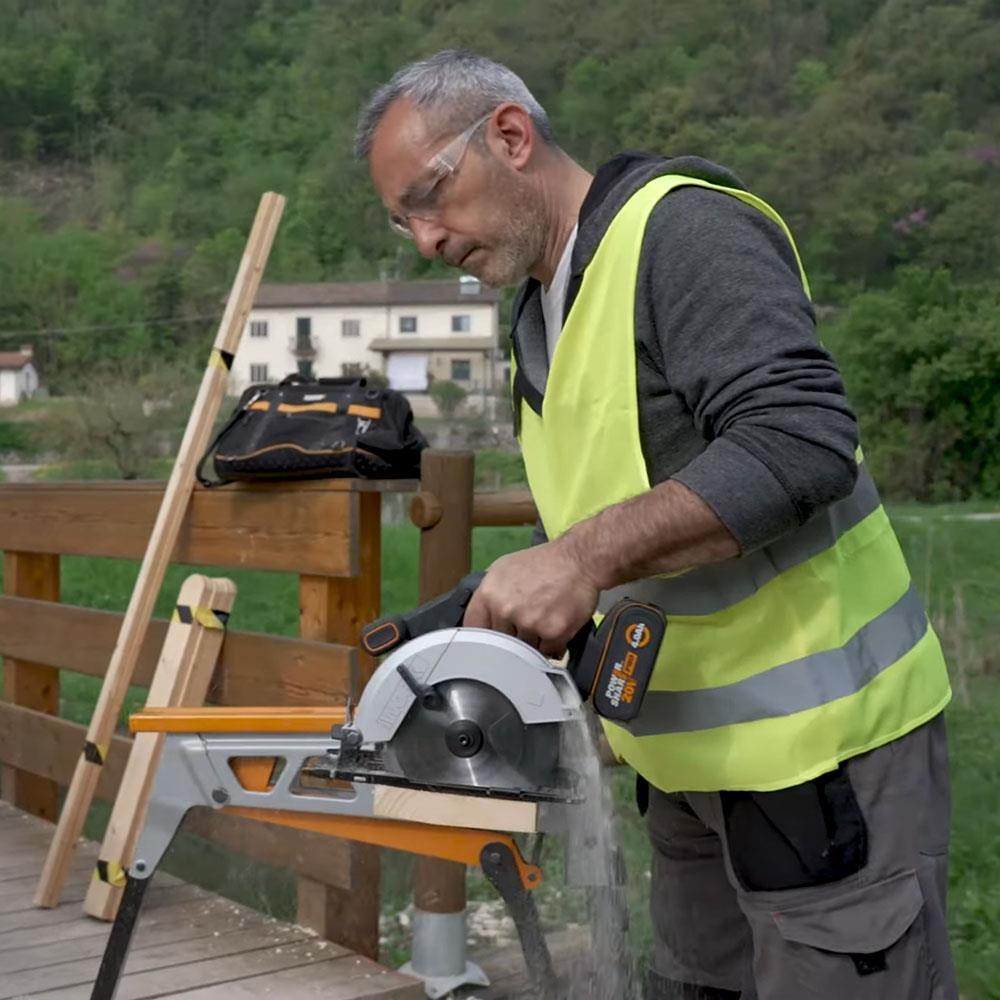 WORX WX526.9 20Volt 165mm Profesyonel Şarjlı Daire Testere (Akü Dahil Değildir)