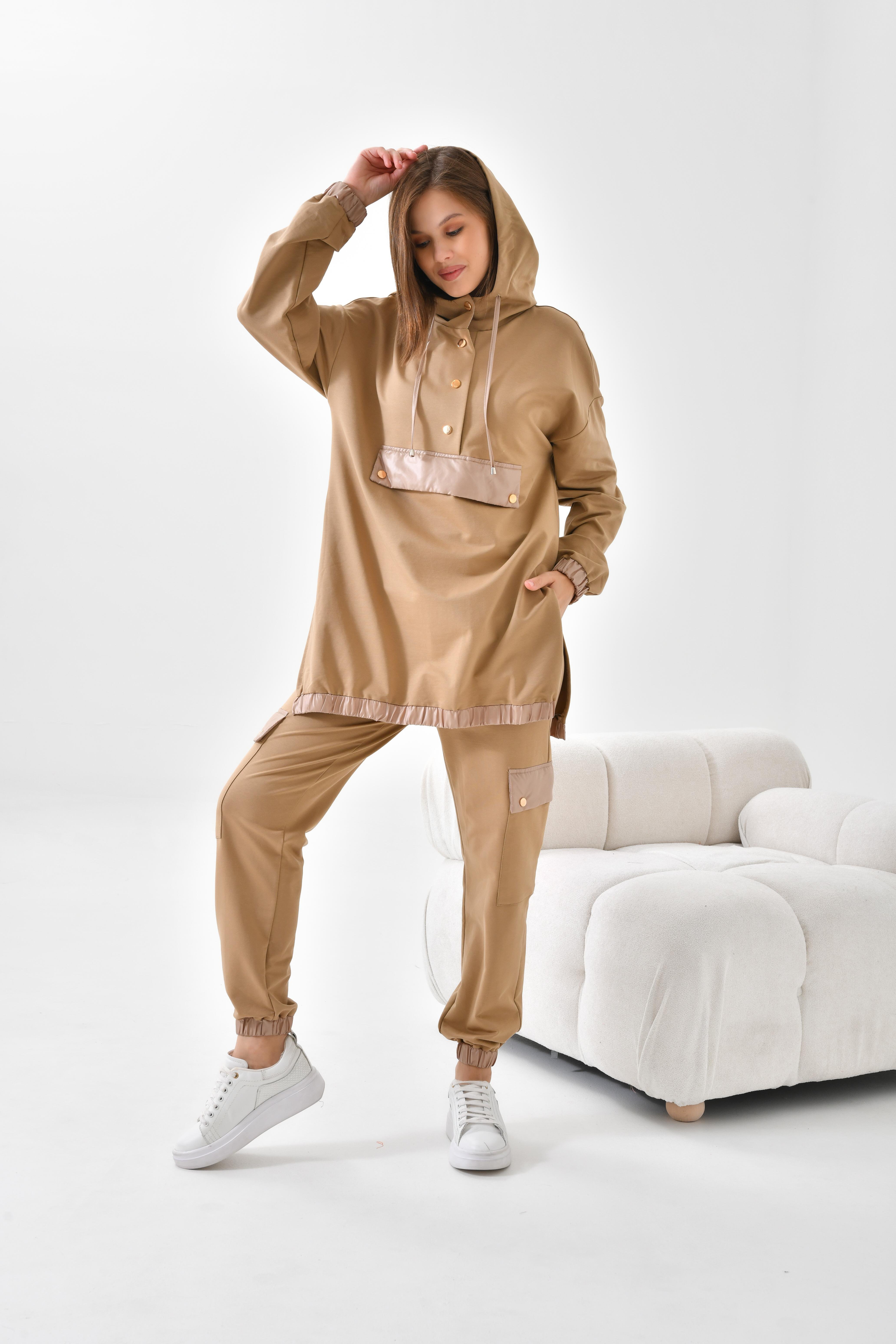 Firoy Kadın 2 İplik Takım  Beige