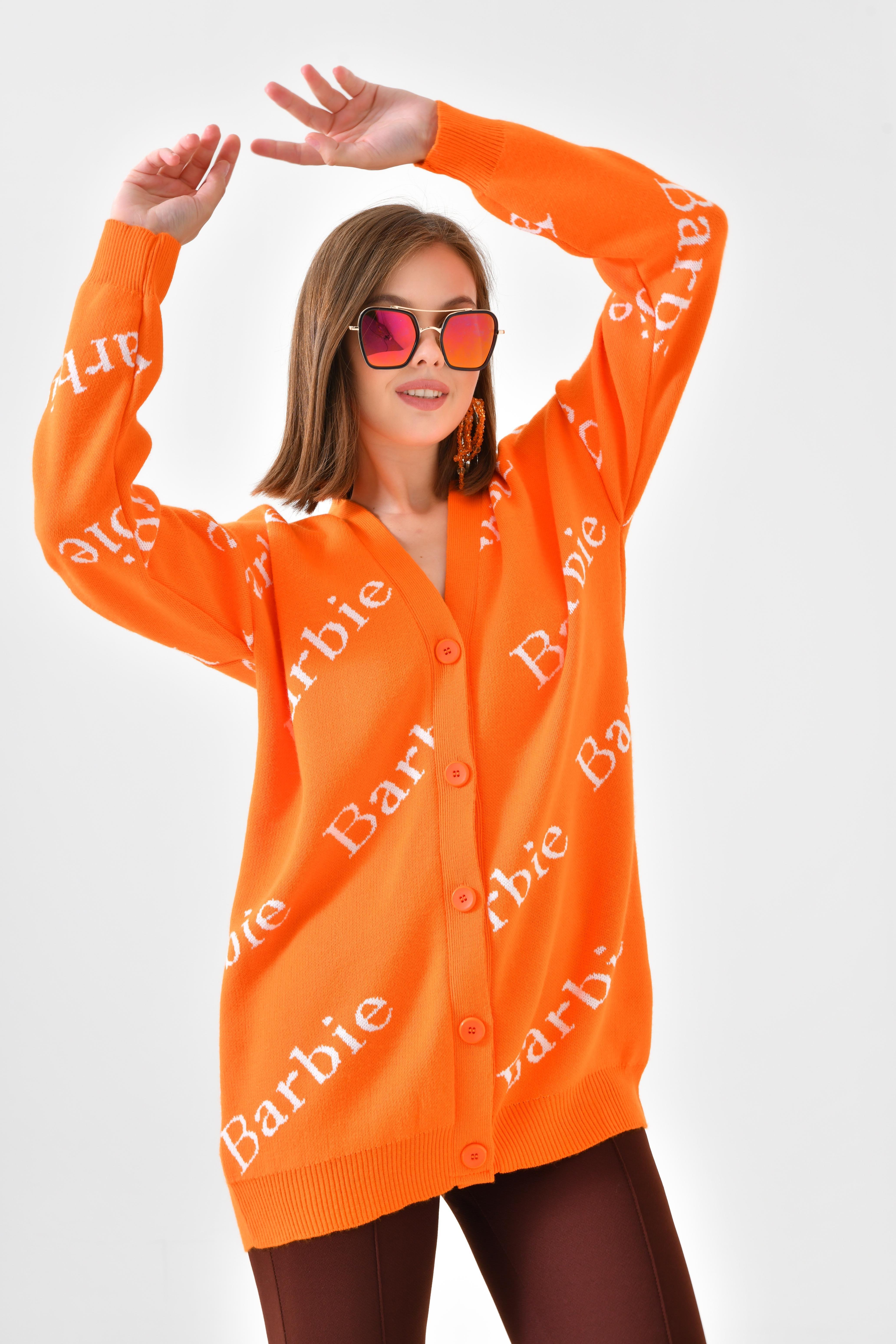 Firoy Kadın  Barbie Hırka  Orange