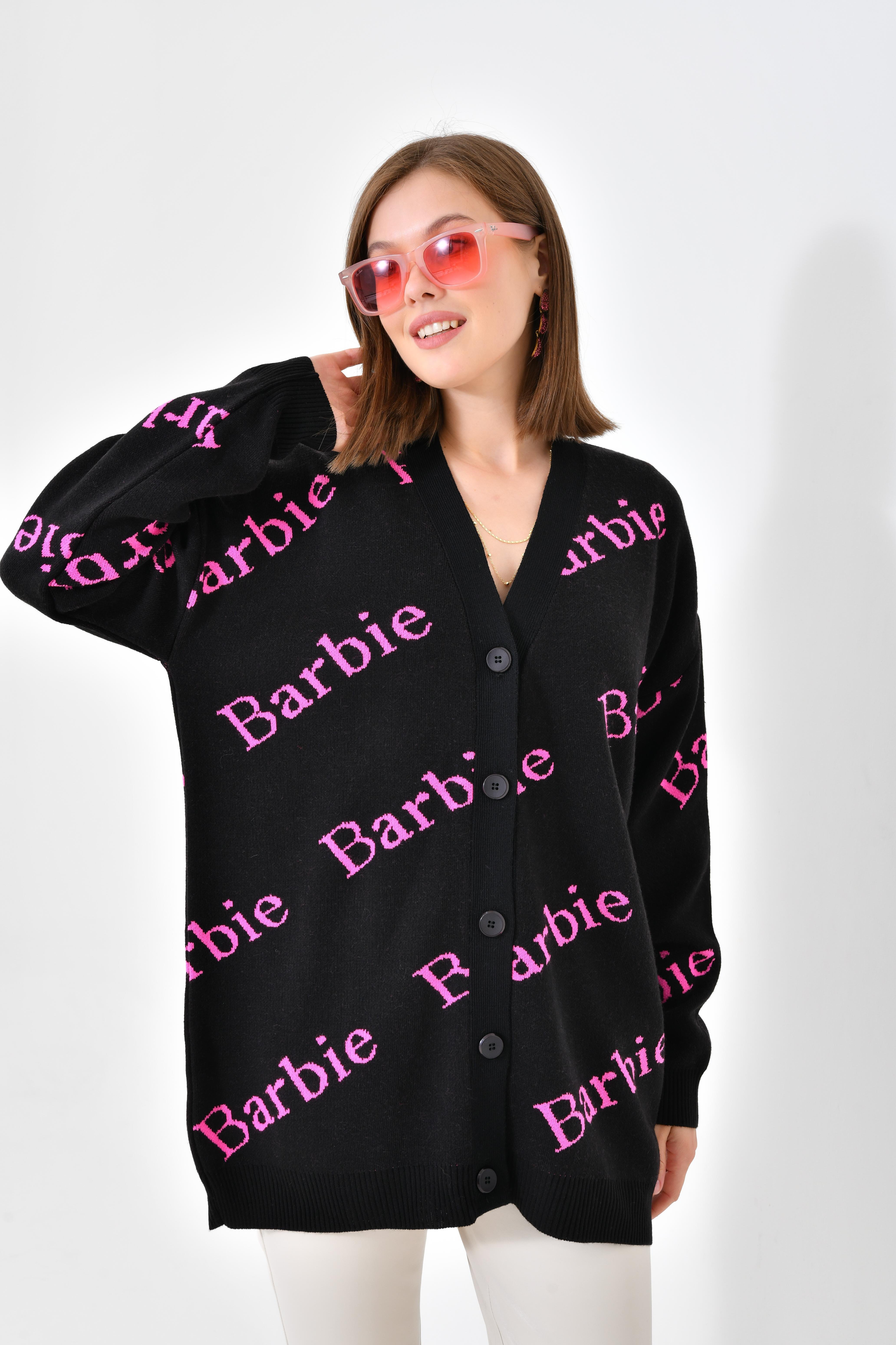 Firoy Kadın  Barbie Hırka  Siyah