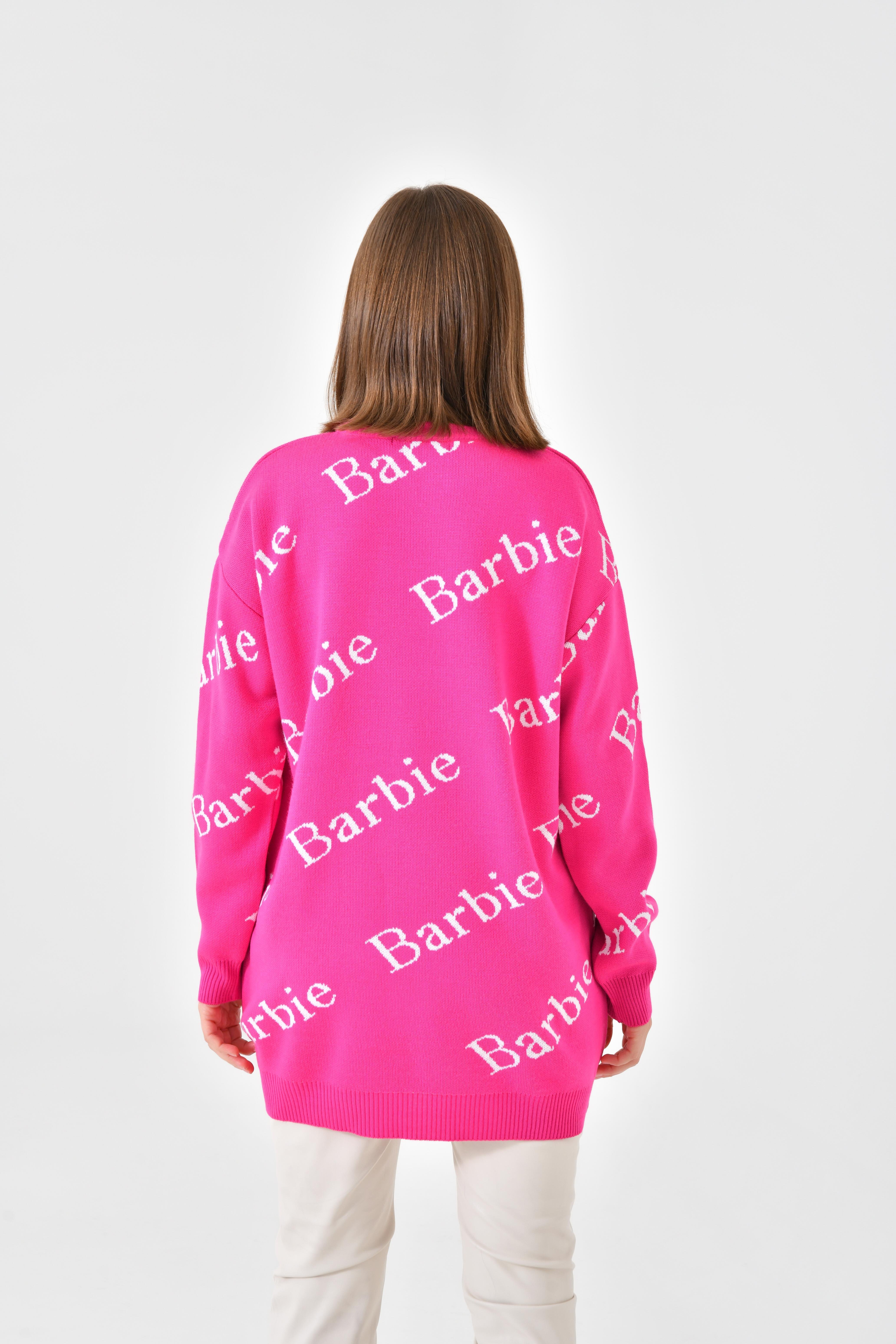 Firoy Kadın Barbie Kazak  Fuşya