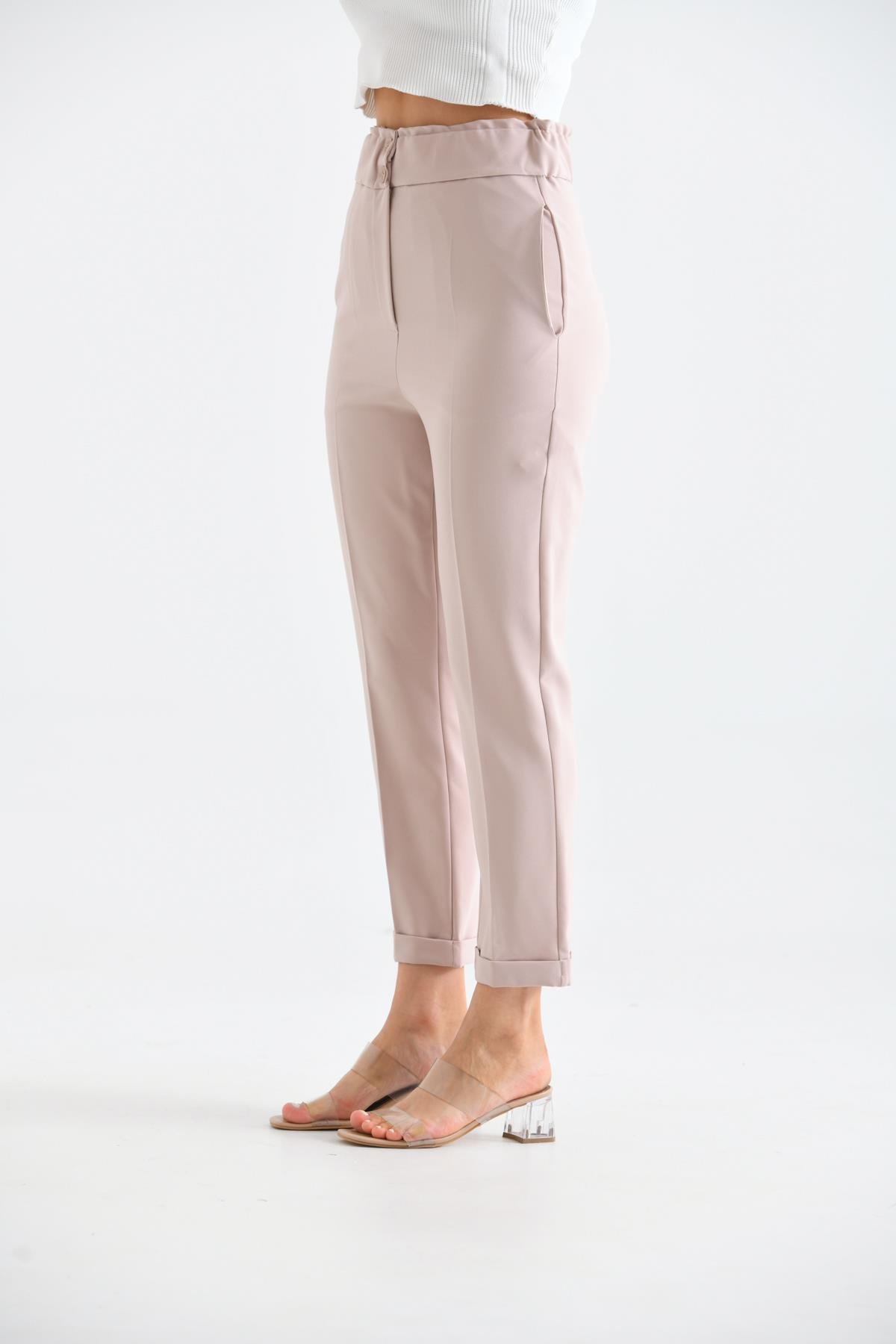 Firoy Kadın Douable Crep  Beige