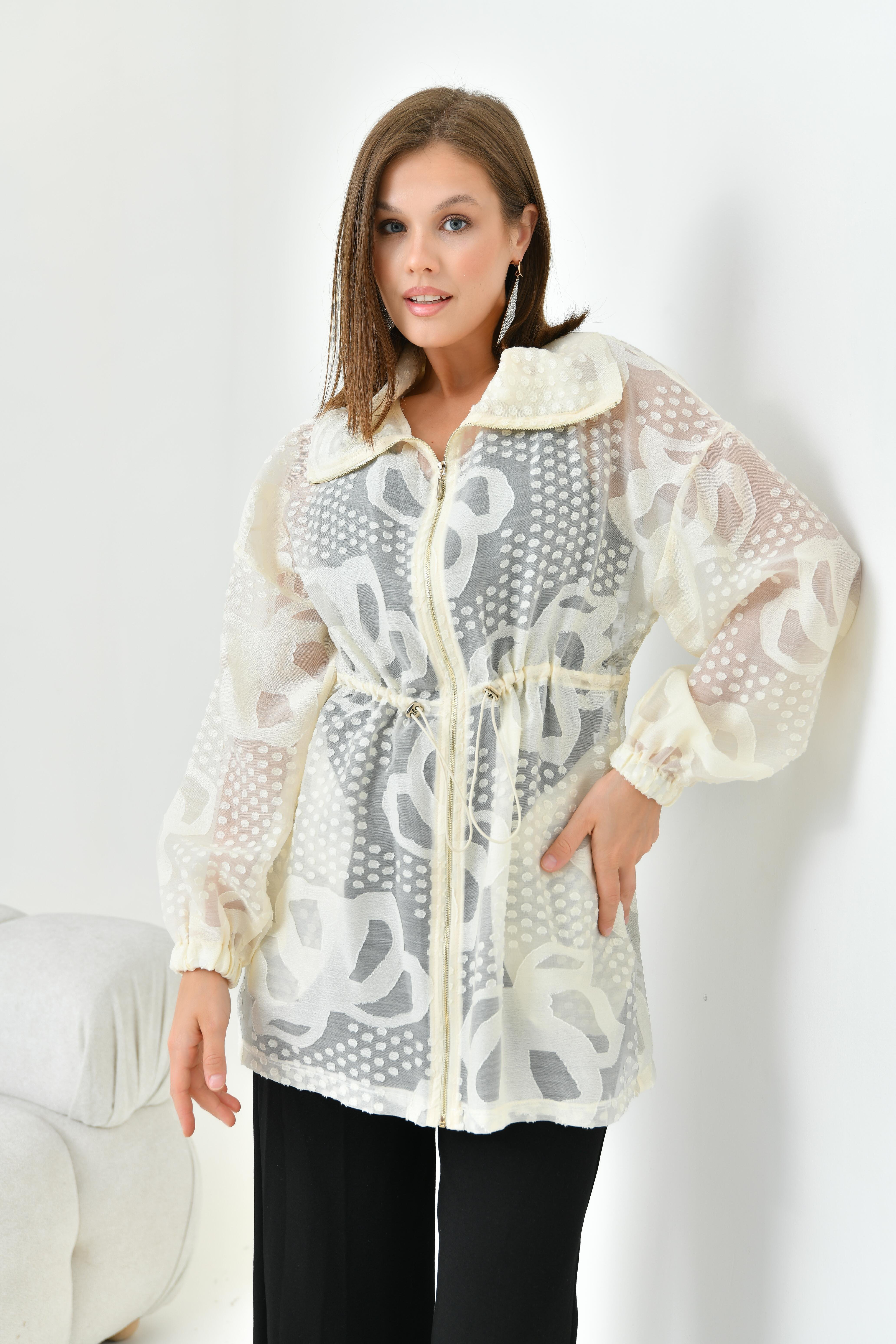 Firoy Kadın Jakar Cap  Beige