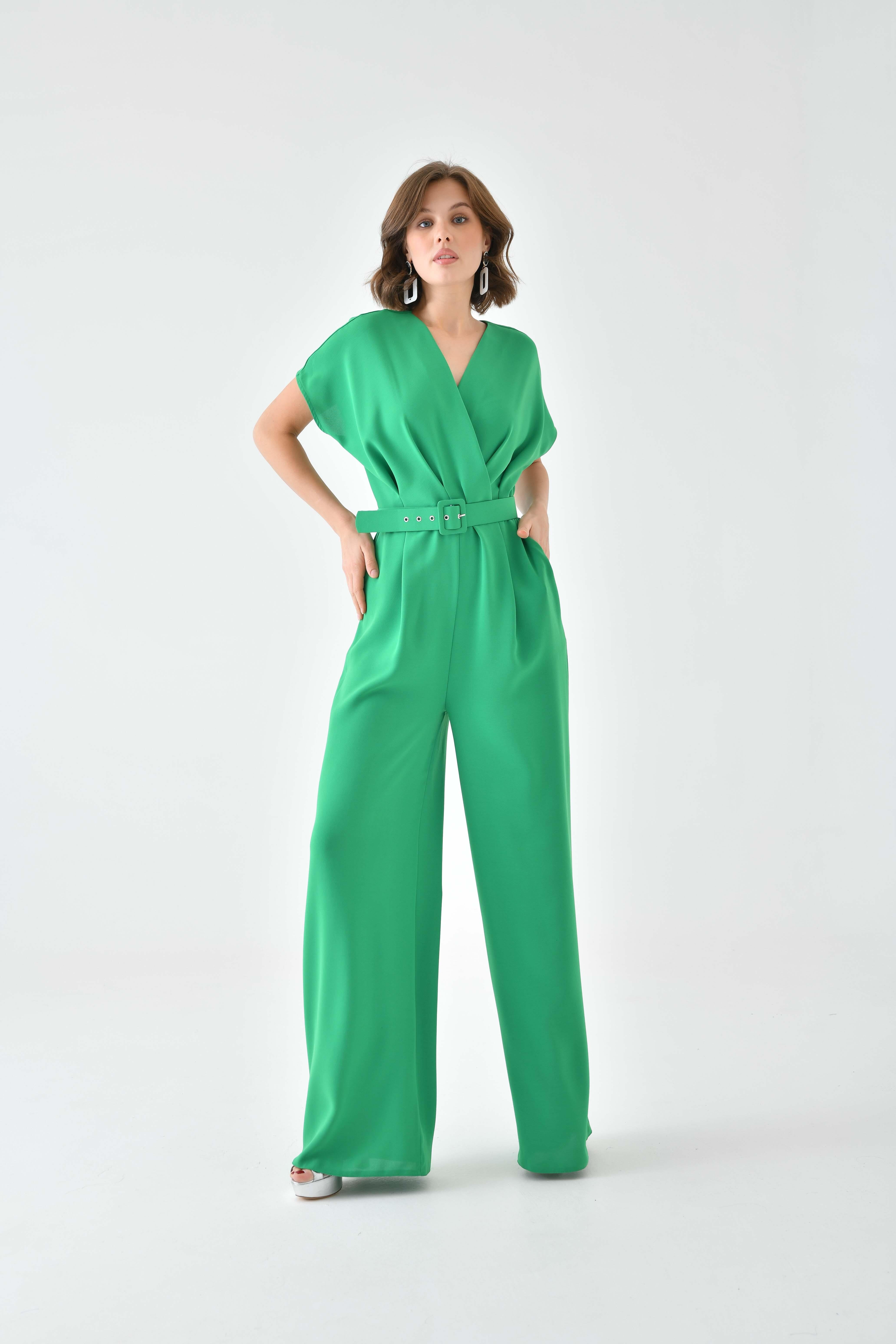 Firoy Kadın Kemerli Tulum  Benetton