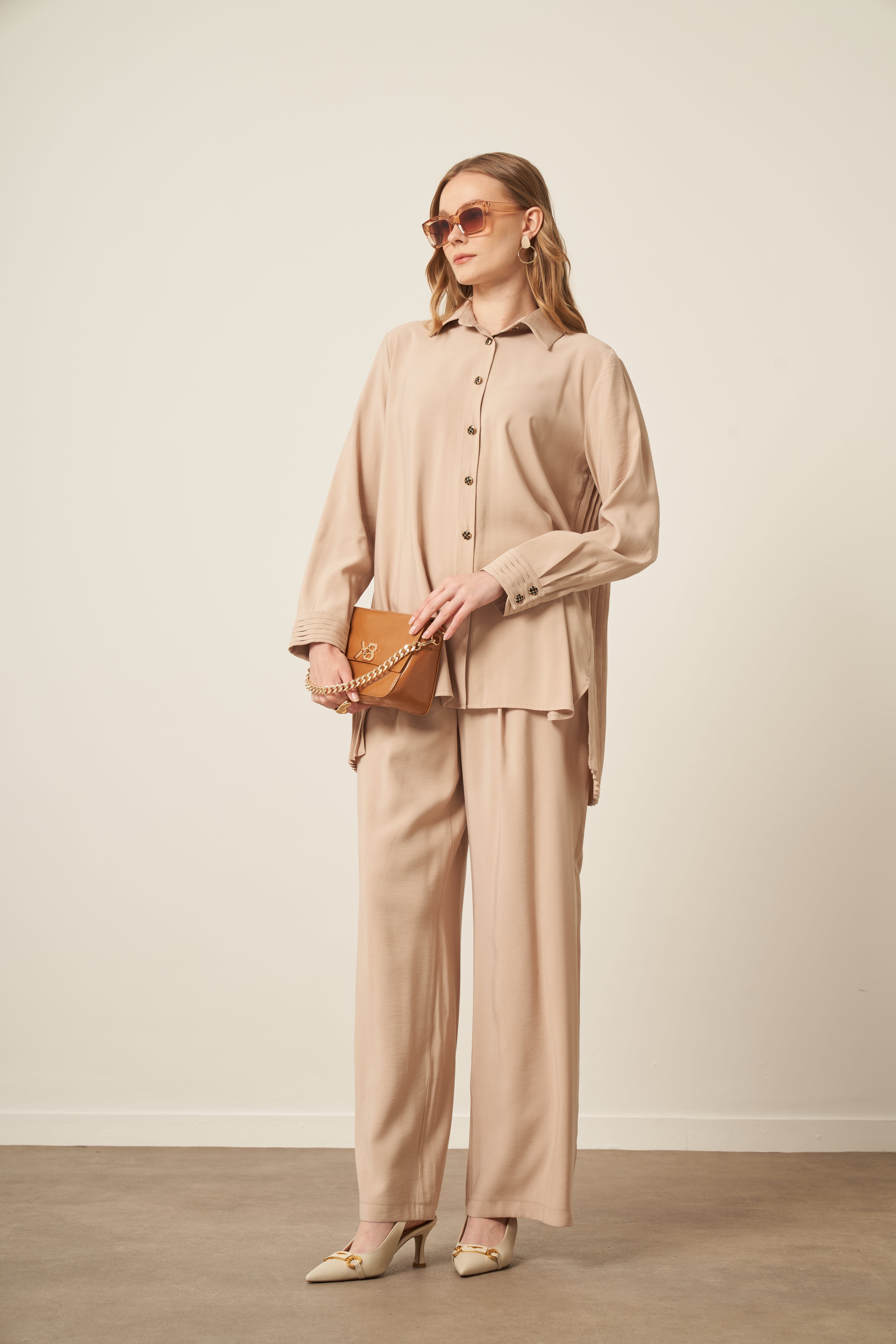Firoy Kadın Kupra Takım  Beige