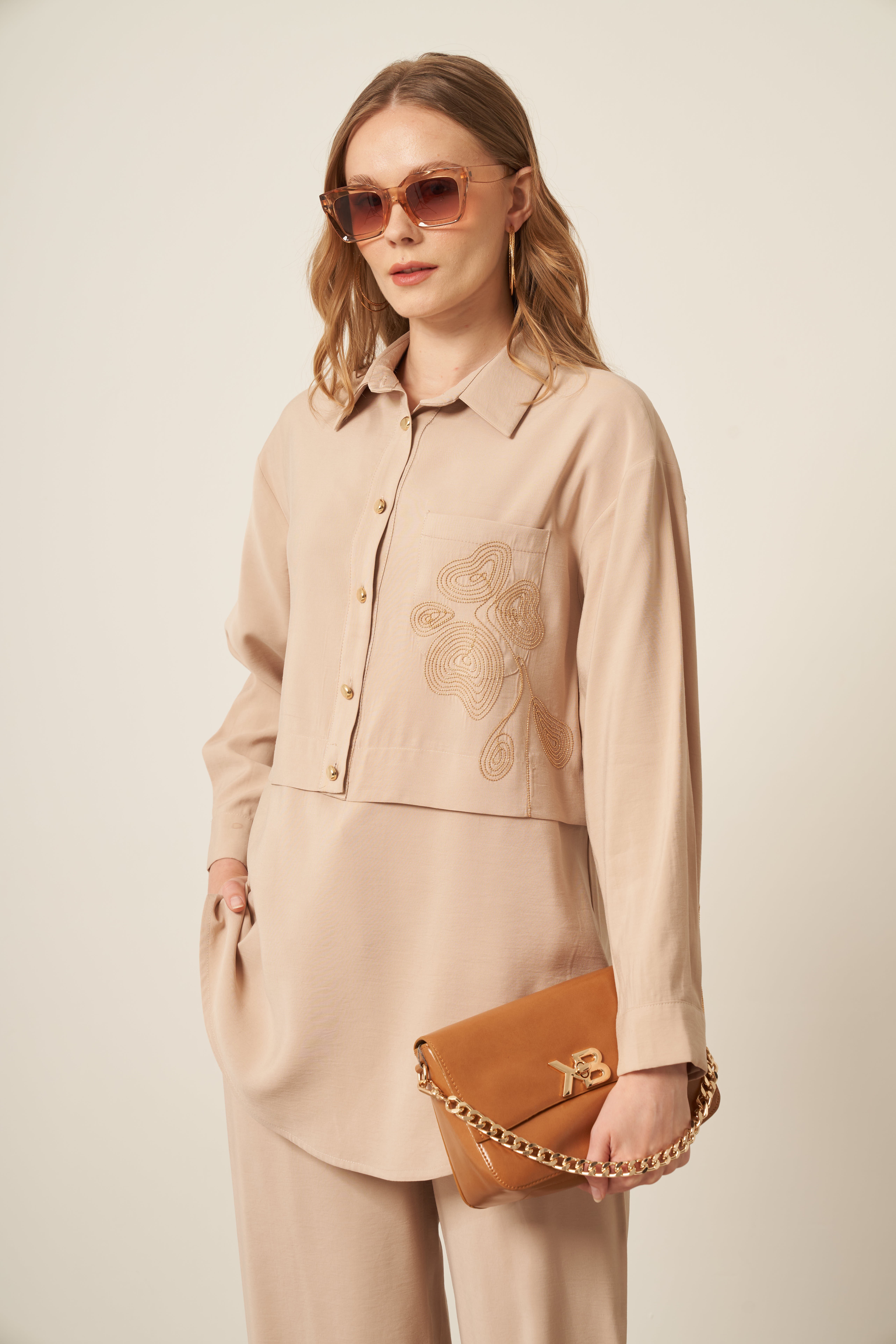 Firoy Kadın Kupra Takım  Beige