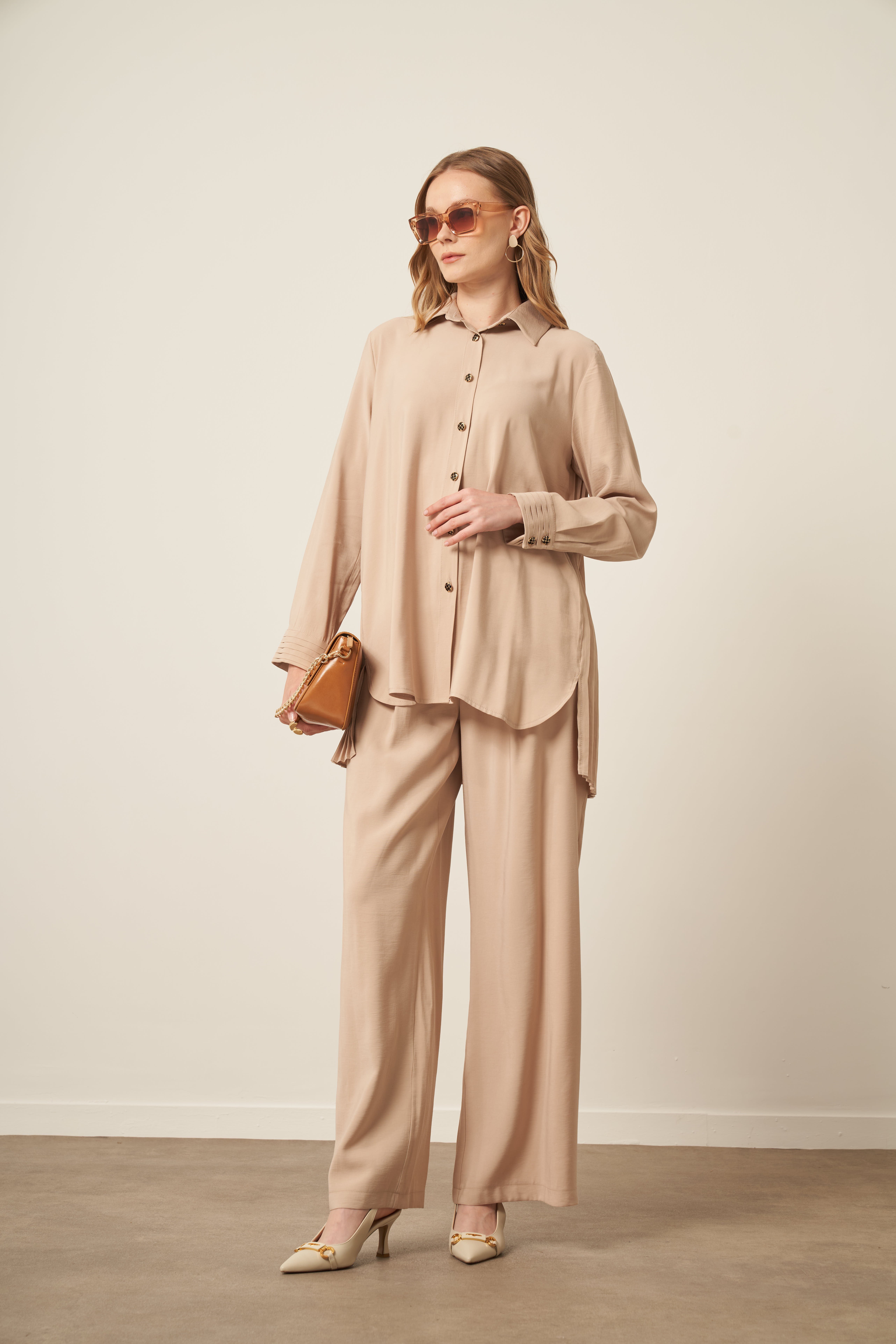Firoy Kadın Kupra Takım  Beige