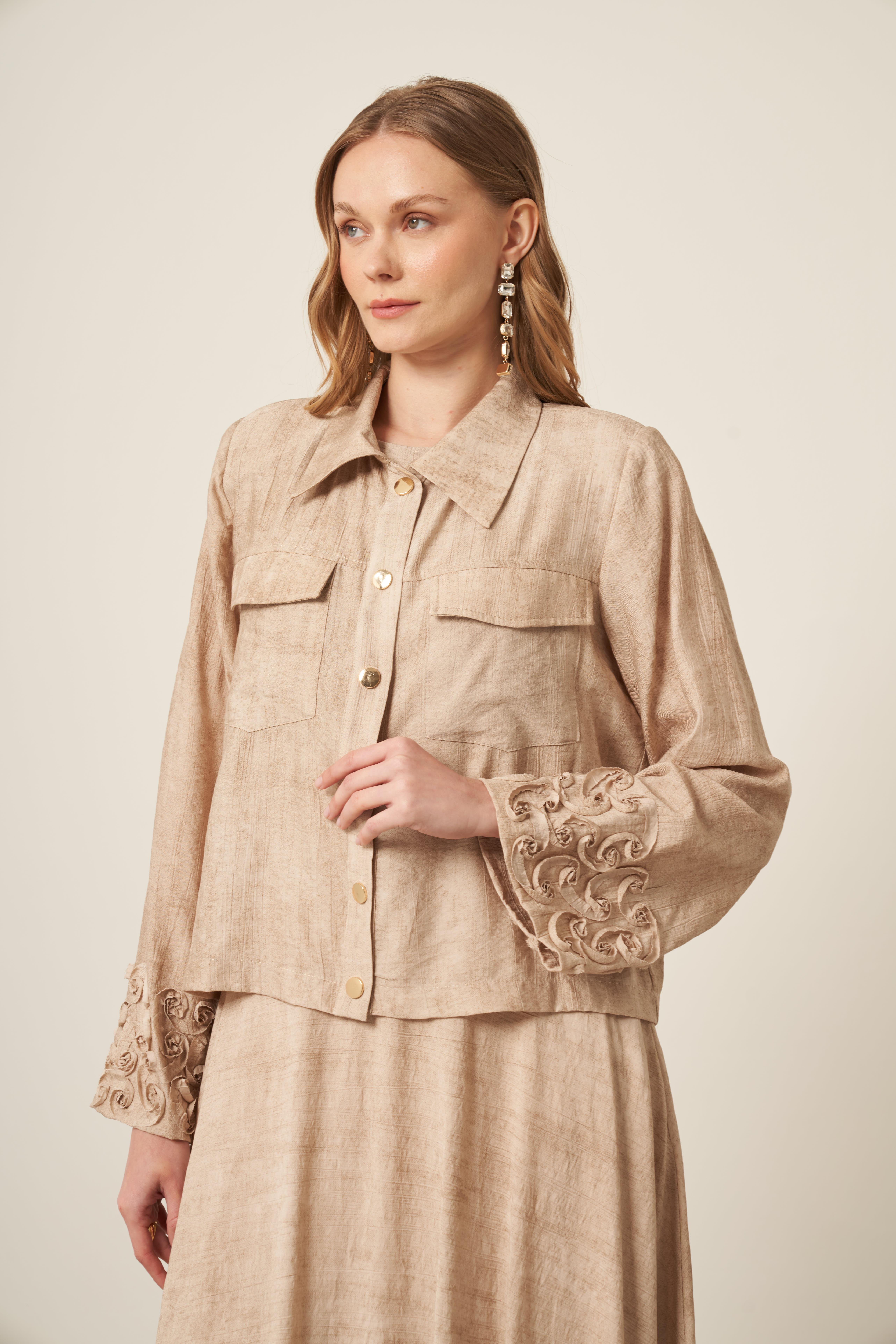 Firoy Kadın Melanj Takım  Beige