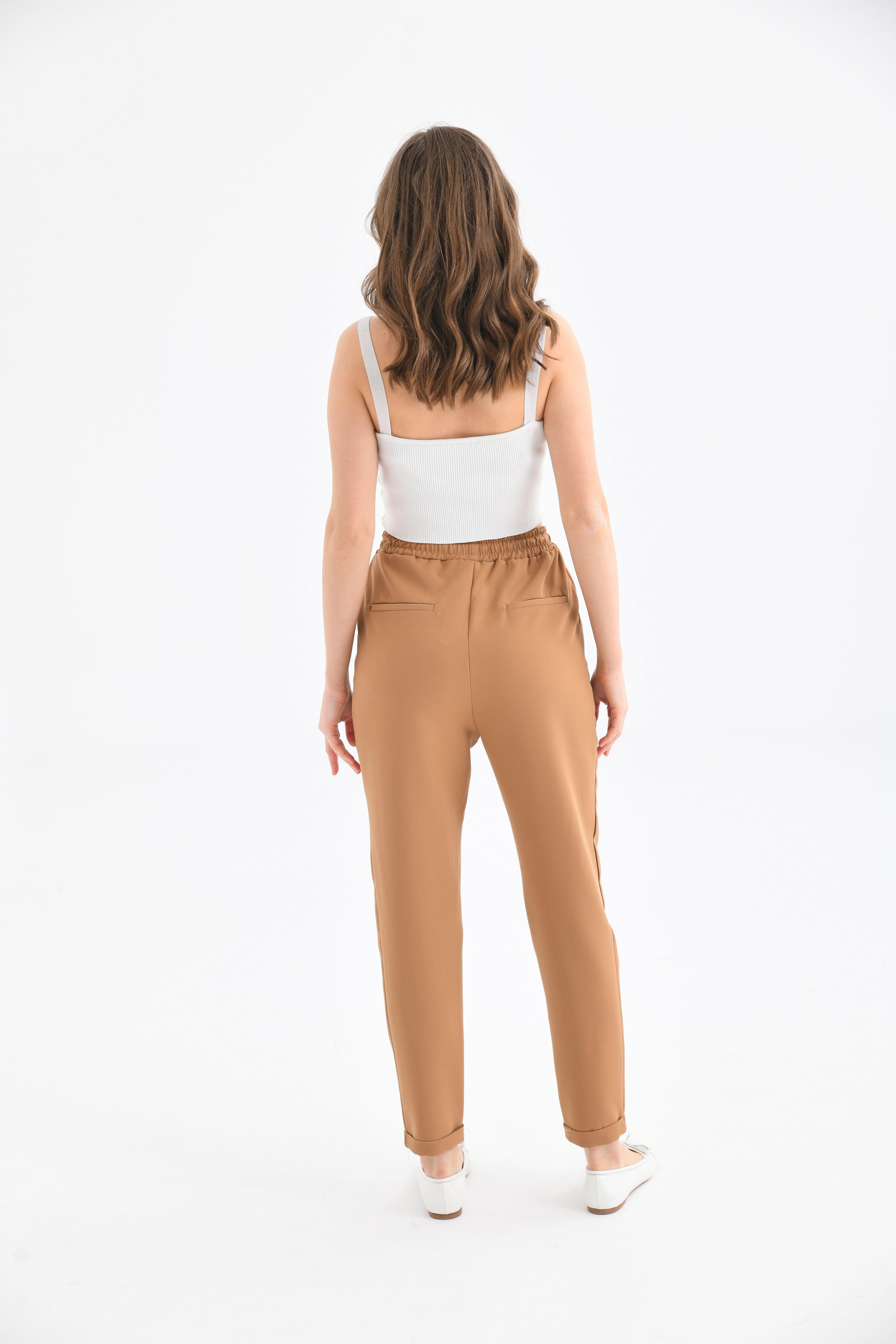 Firoy Kadın Pantolon  Camel