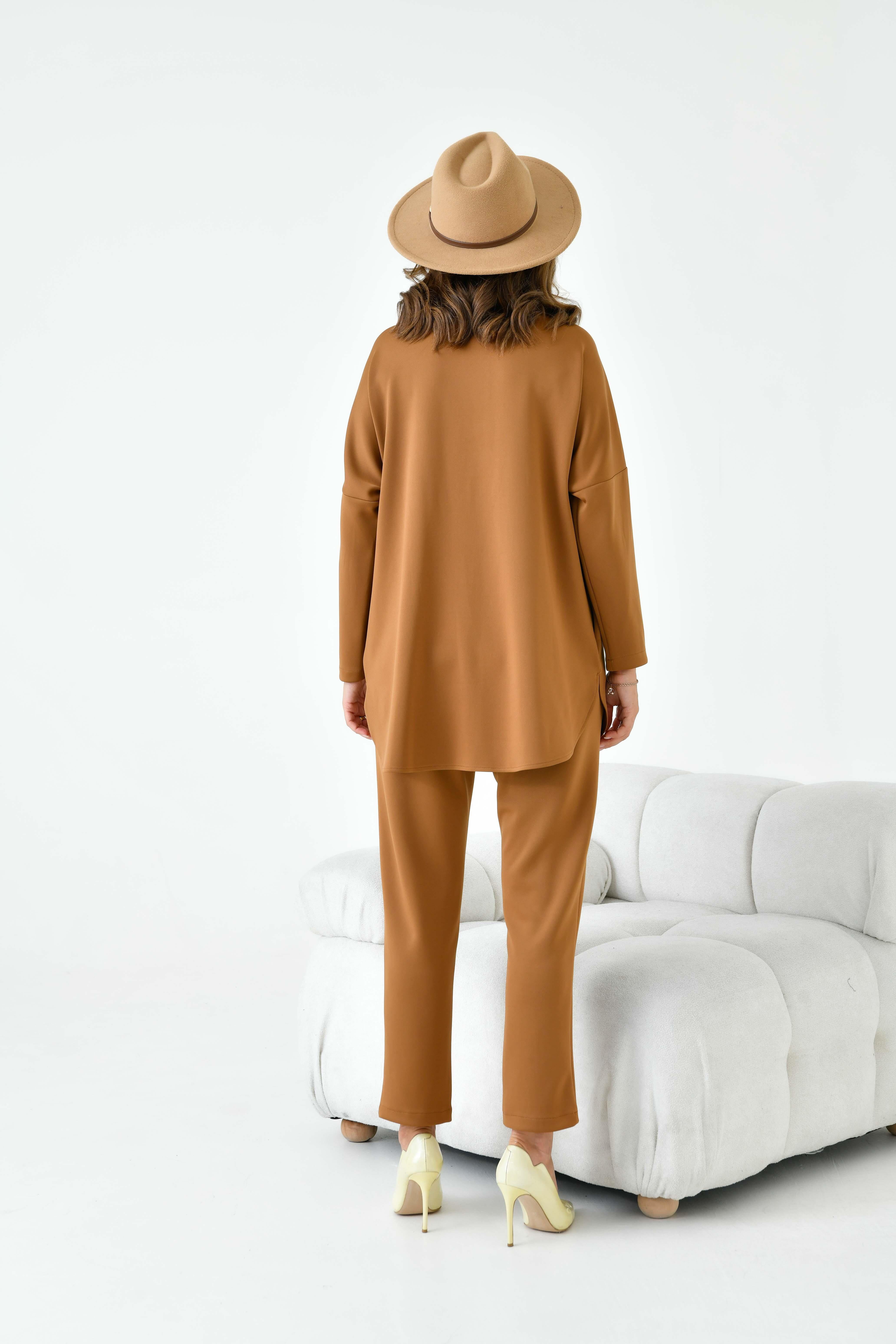 Firoy Kadın Scuba Takım  Camel