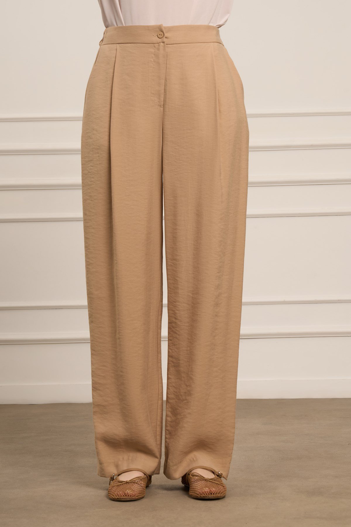 Firoy Kadın Tansel Pantolon  Beige