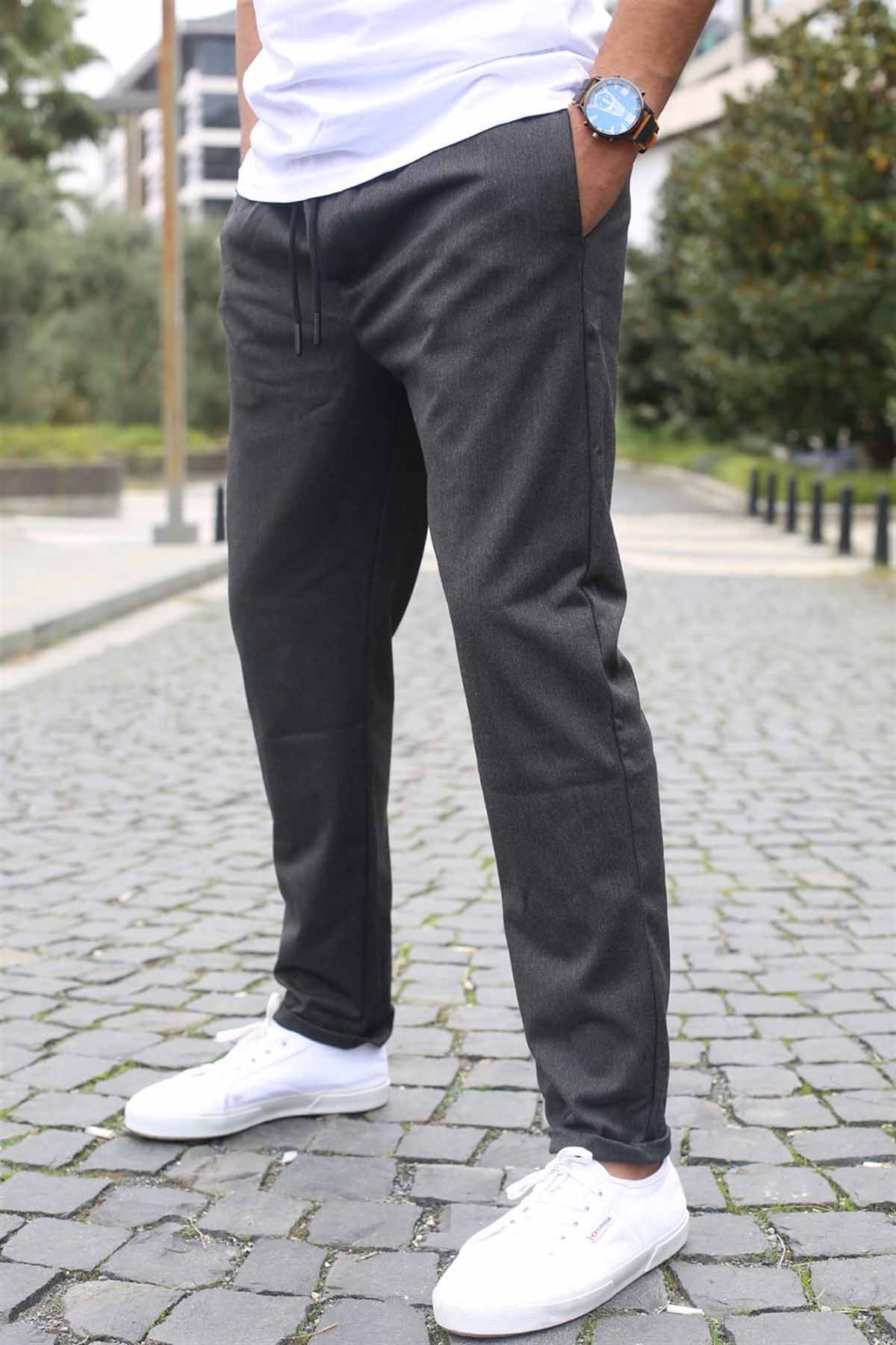 Antrasit Basic Jogger Pantolon 5486