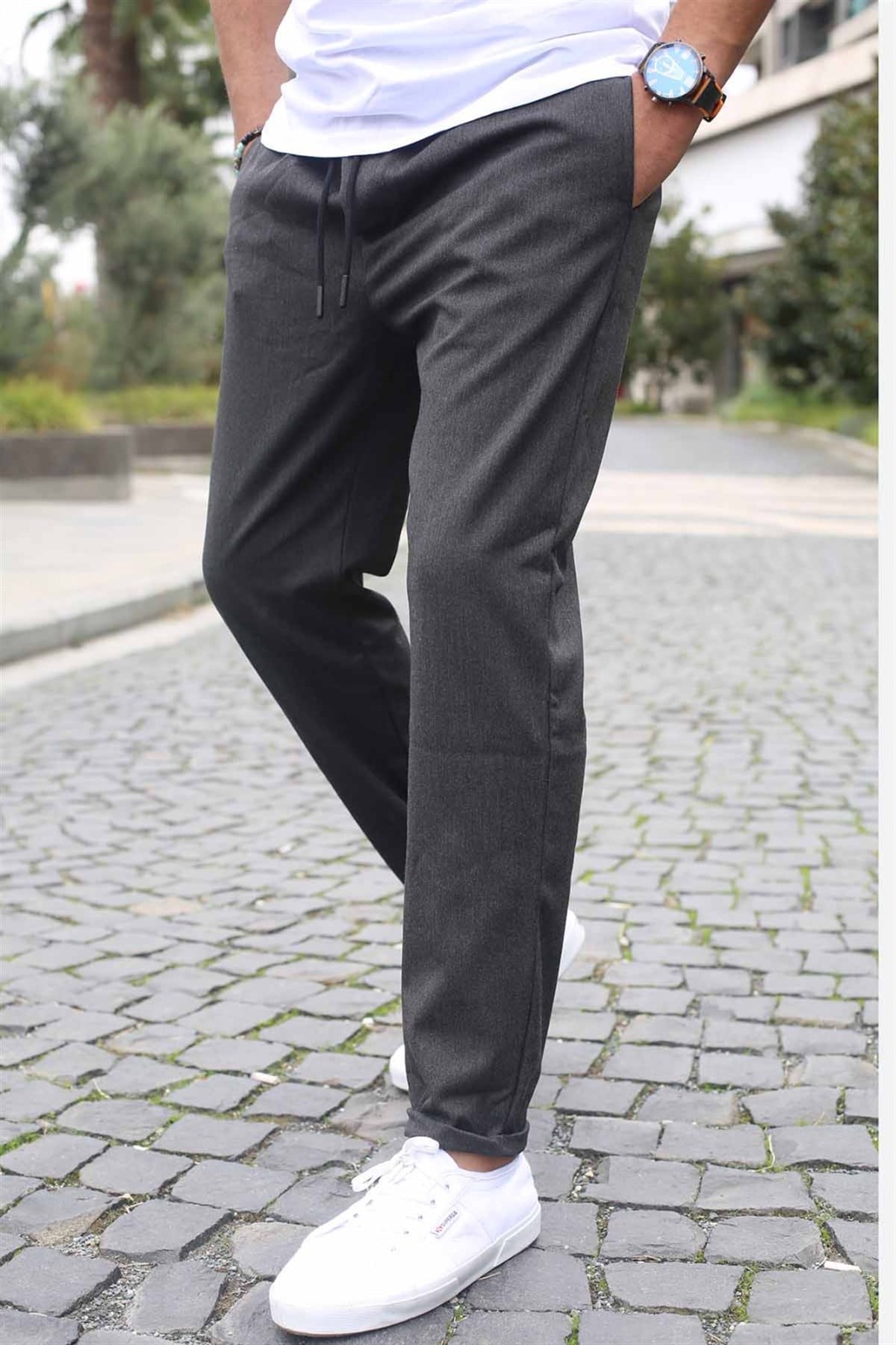 Antrasit Basic Jogger Pantolon 5486