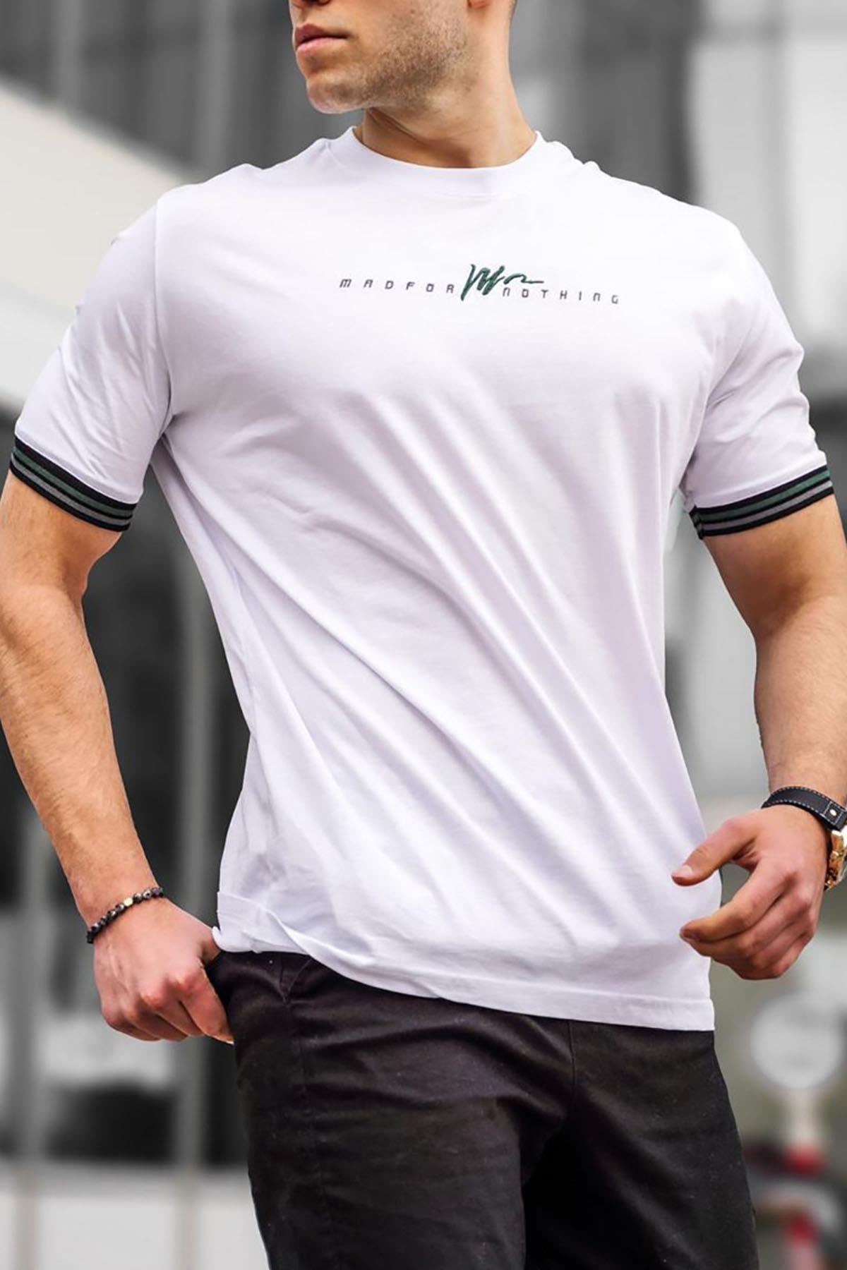Beyaz Basic Erkek Tişört