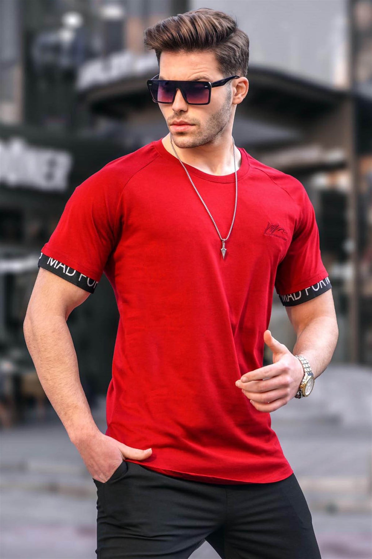 Bordo Basic Erkek Tişört